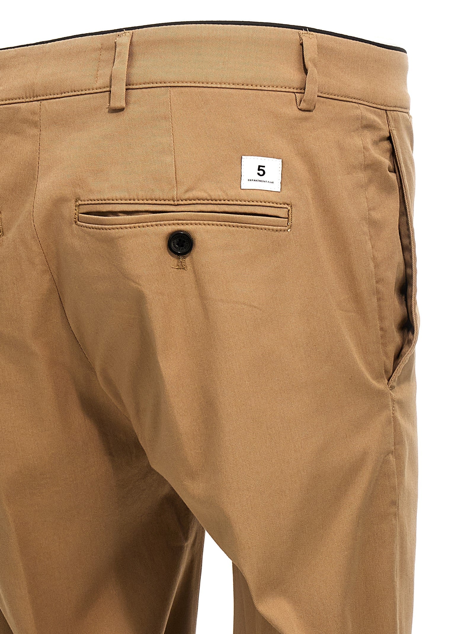 Department 5 Beige Cotton Casual Men's Pants
