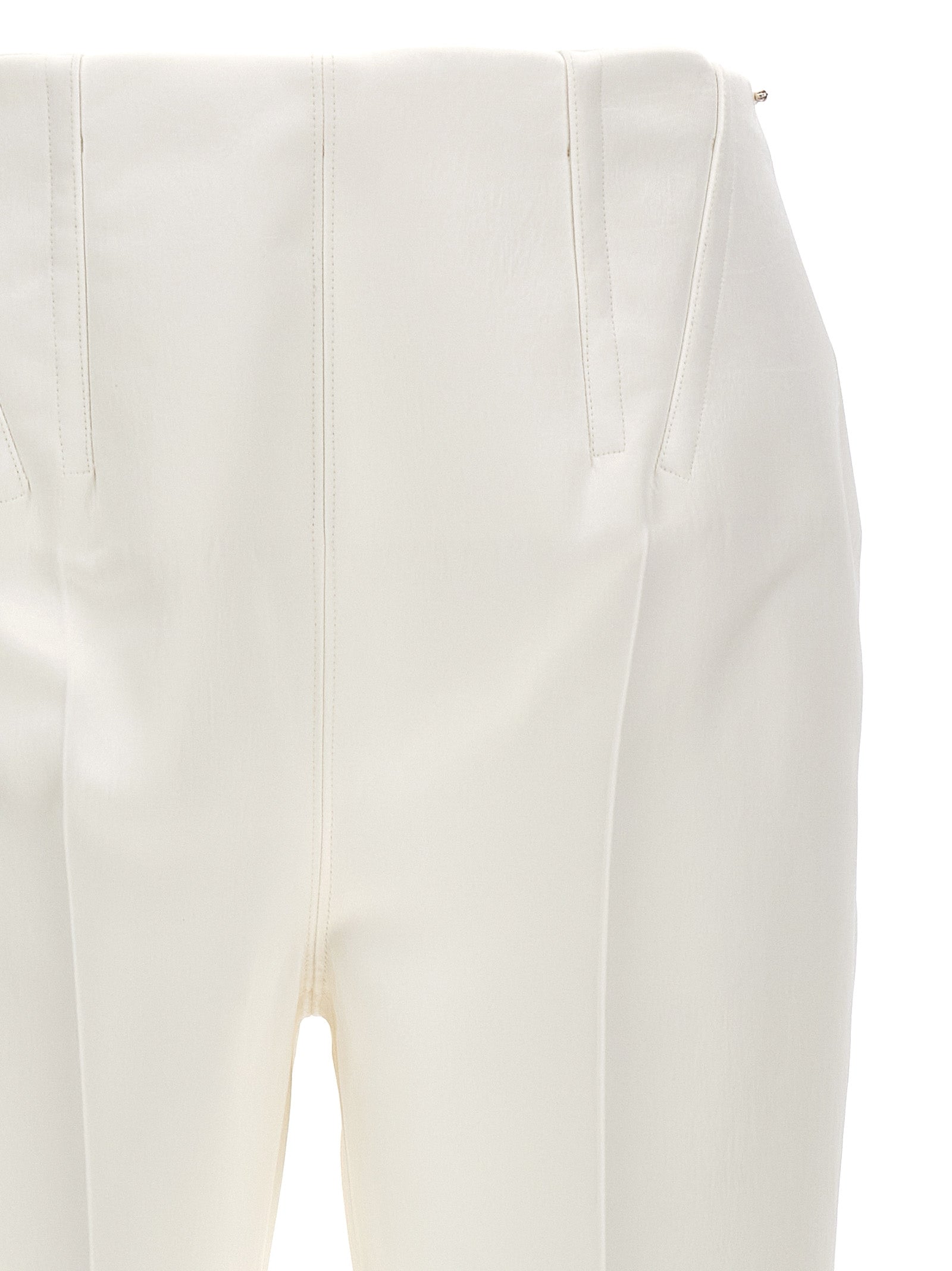 Sportmax White Acetate Dress Women's Pants