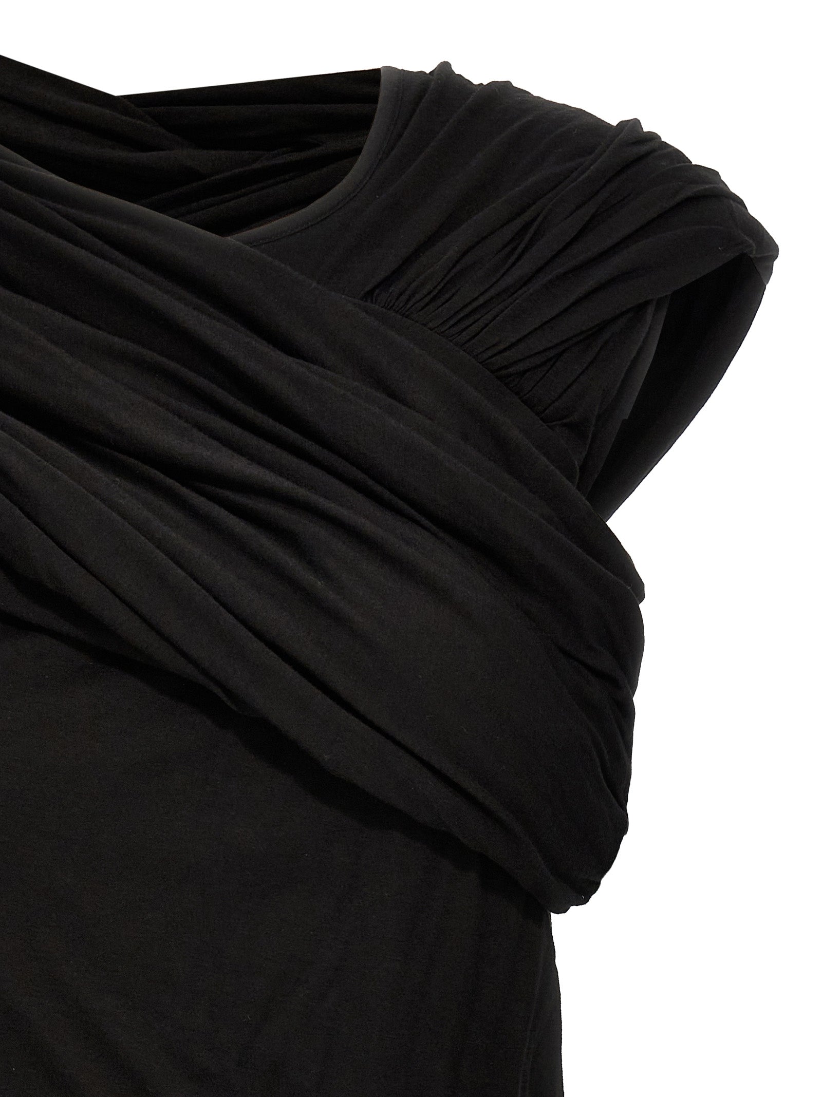 Rick Owens Black Cotton Tank Women's Tops
