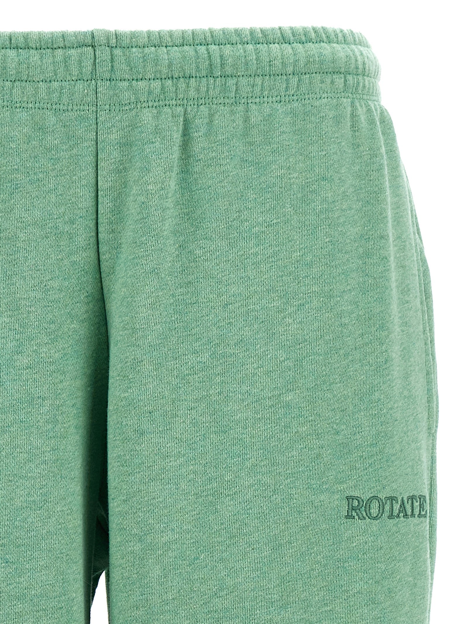 ROTATE BIRGER CHRISTENSEN Bicolor Cotton Joggers (Workout Women's Pants)