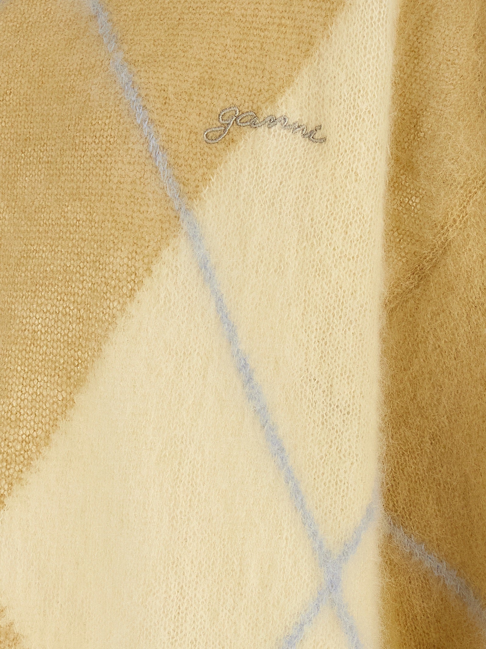 Ganni Bicolor Wool Women's Cardigan