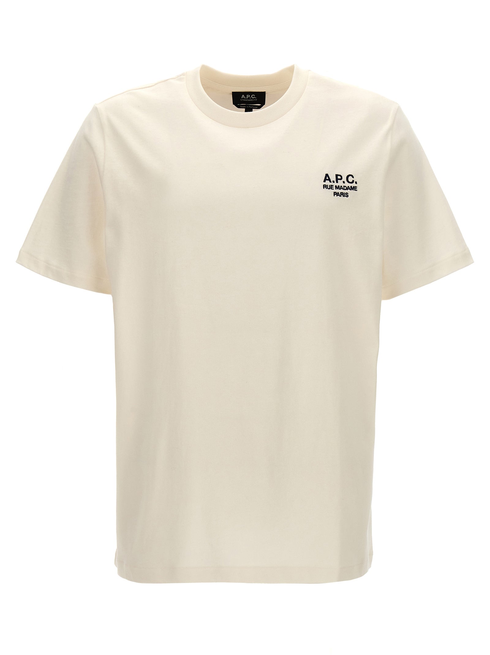 A.P.C. White Cotton Men's T-Shirt
