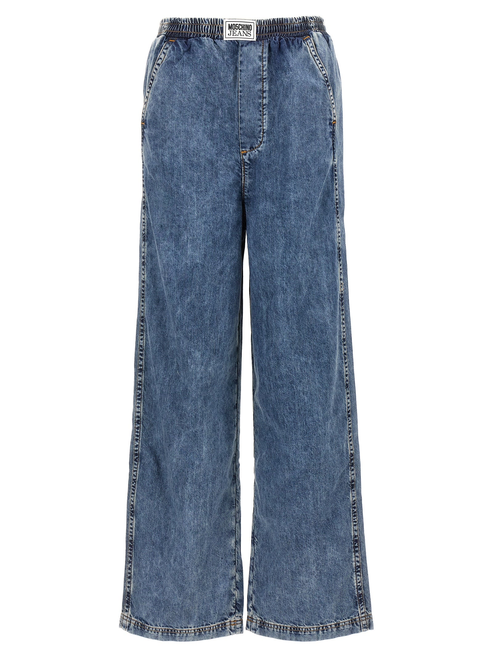 MO5CH1NO JEANS Blue Cotton Jeans Women's Denim