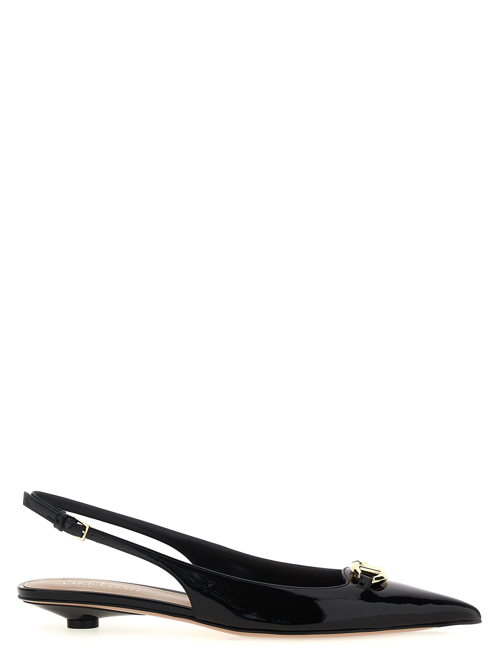 Valentino Garavani Black Calfskin Ballet Women's Flats