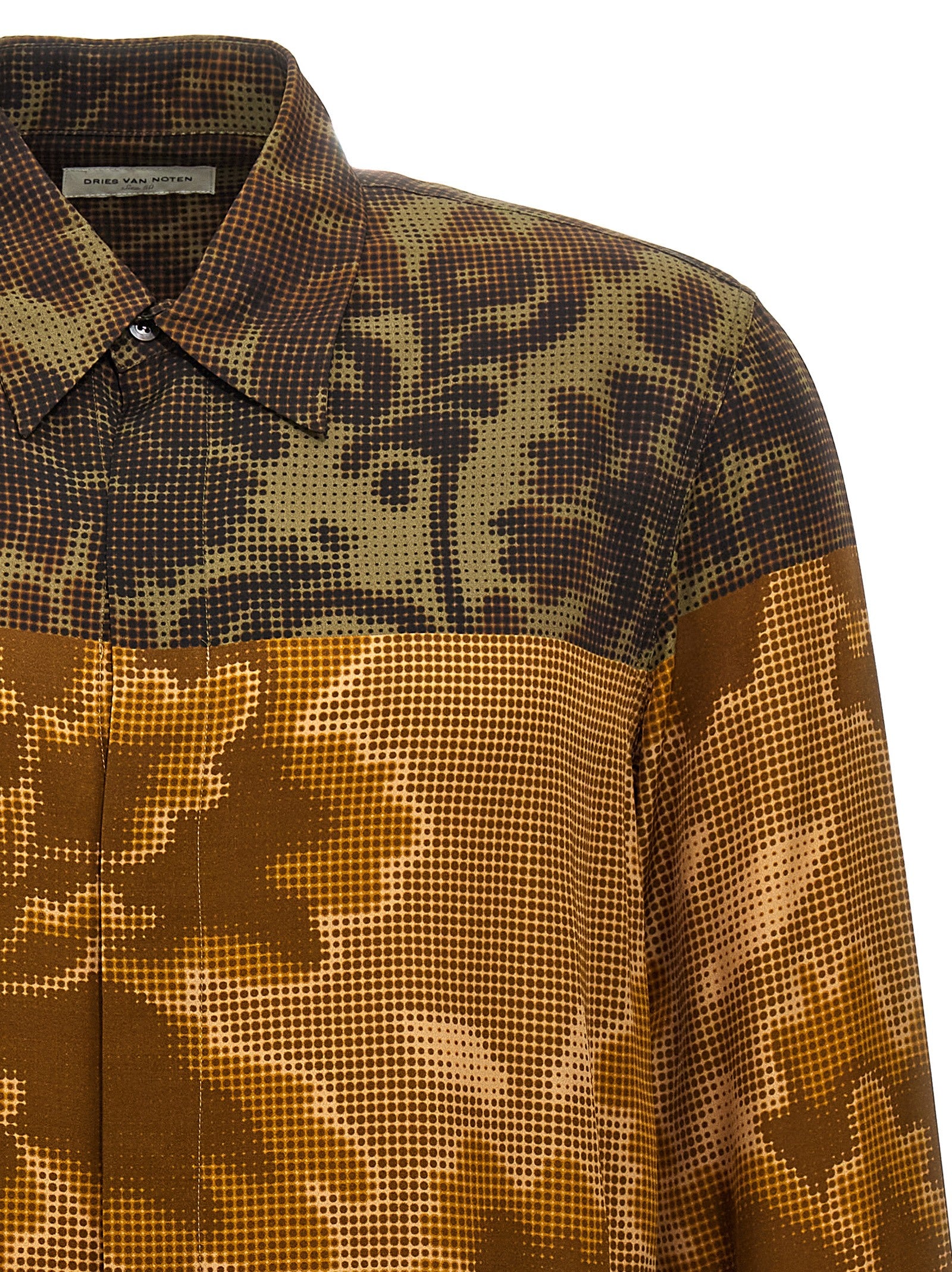 Dries Van Noten Multicolor Viscose Men's Blouse