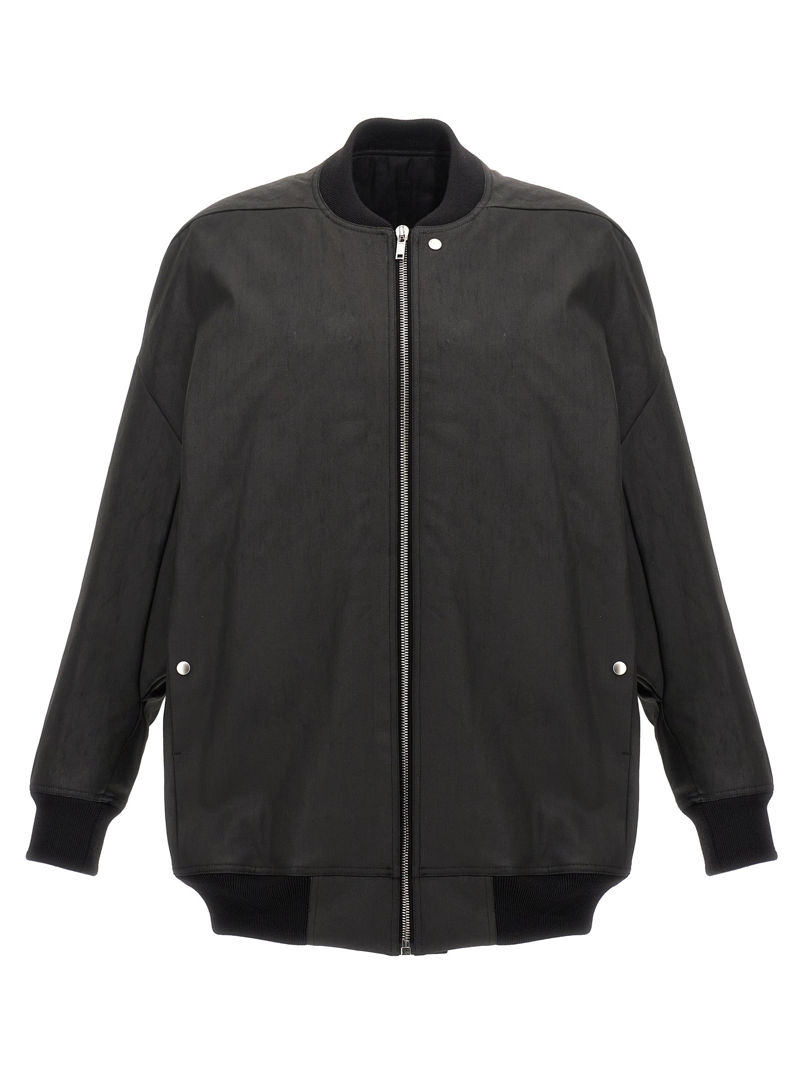 Rick Owens Black Cotton Men's Bomber