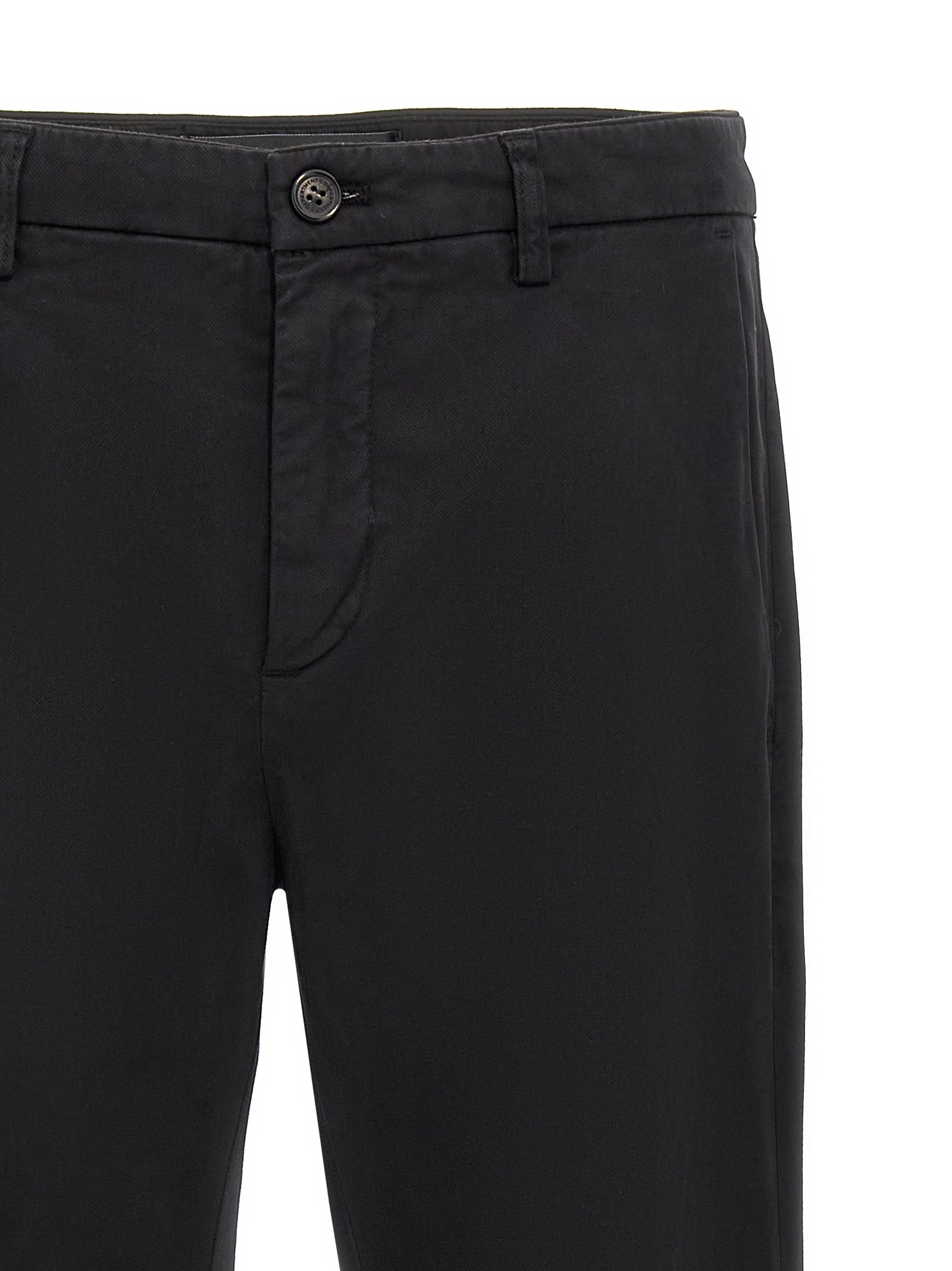 Department 5 Black Cotton Casual Men's Pants