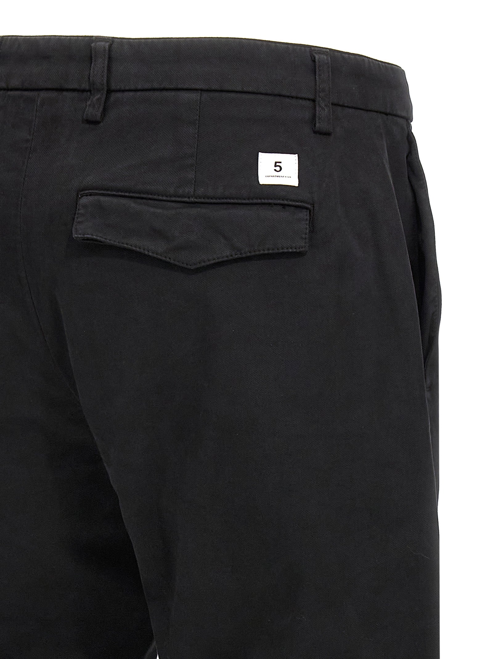 Department 5 Black Cotton Casual Men's Pants