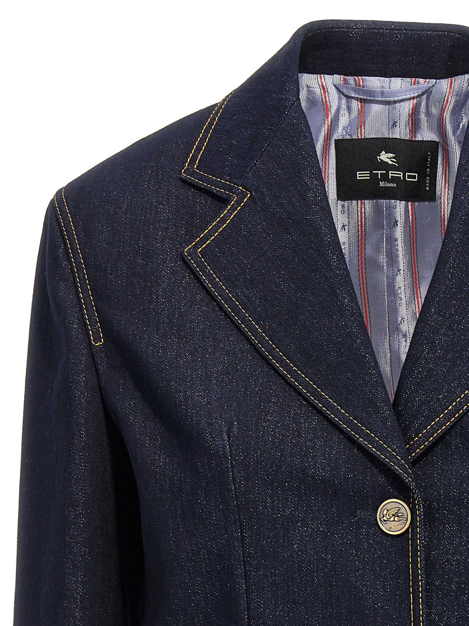 Etro Blue Cotton Women's Blazer