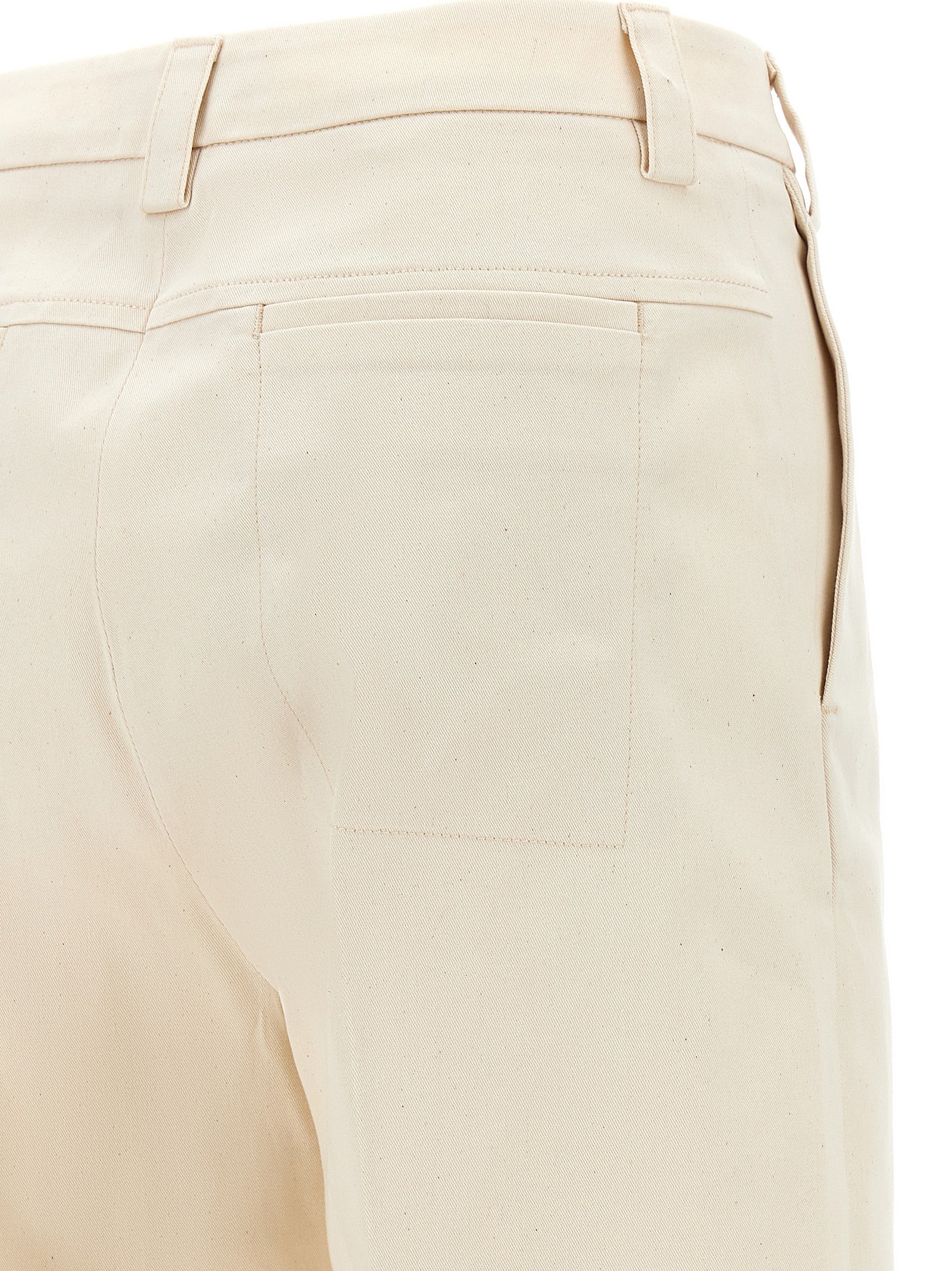 THELATEST Beige Cotton Women's Pants