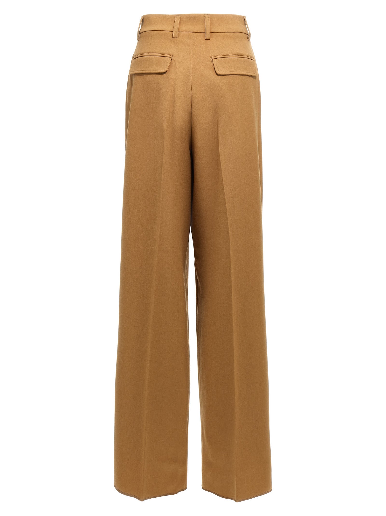 THELATEST Brown Polyester Women's Pants