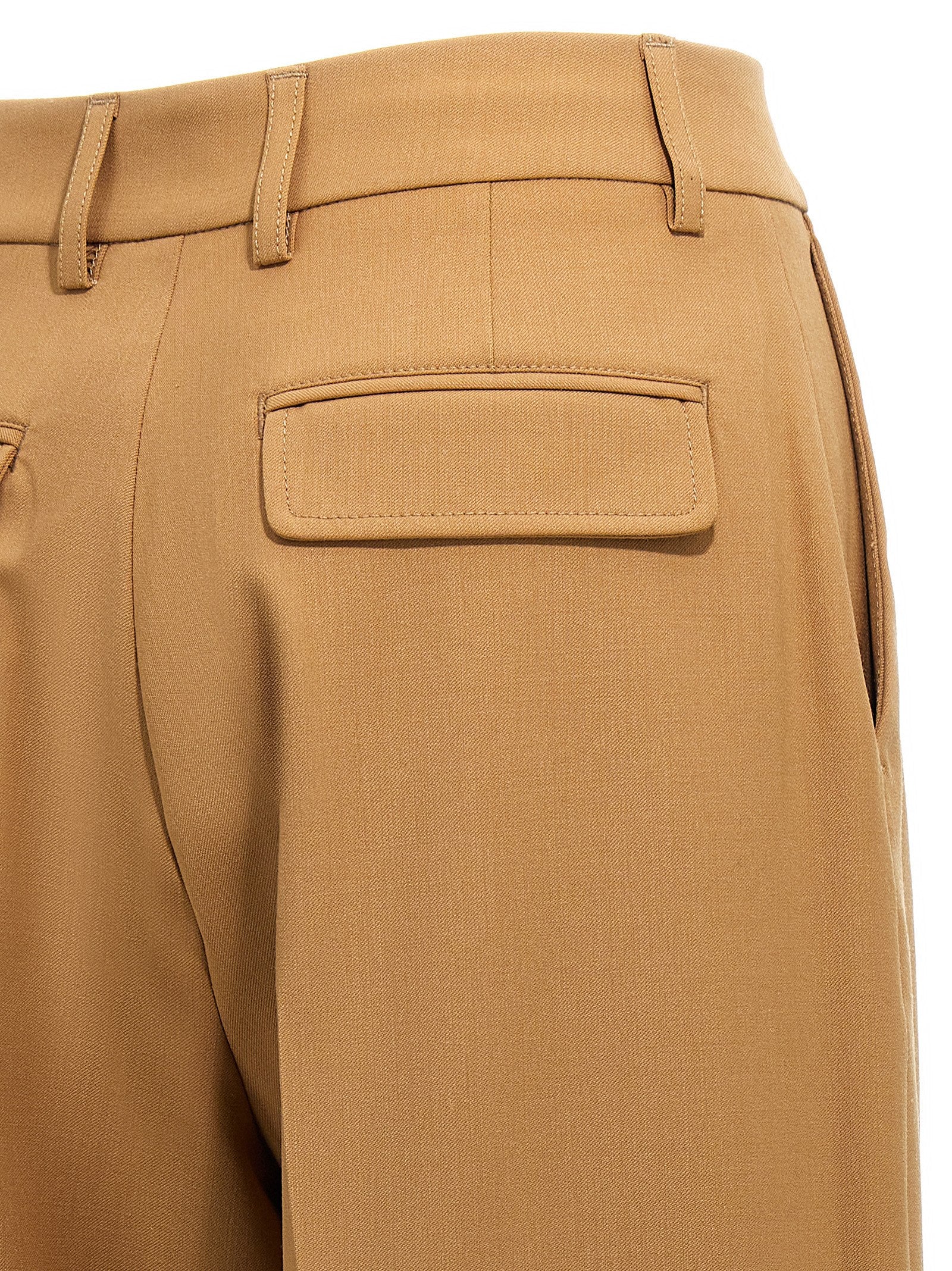 THELATEST Brown Polyester Women's Pants