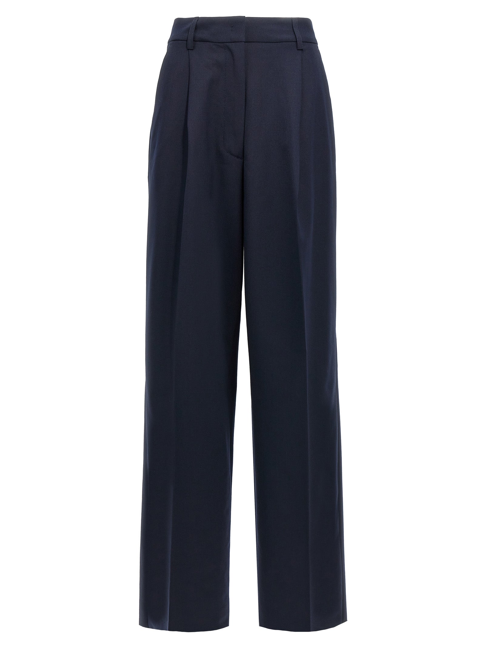 THELATEST Blue Polyester Casual Women's Pants