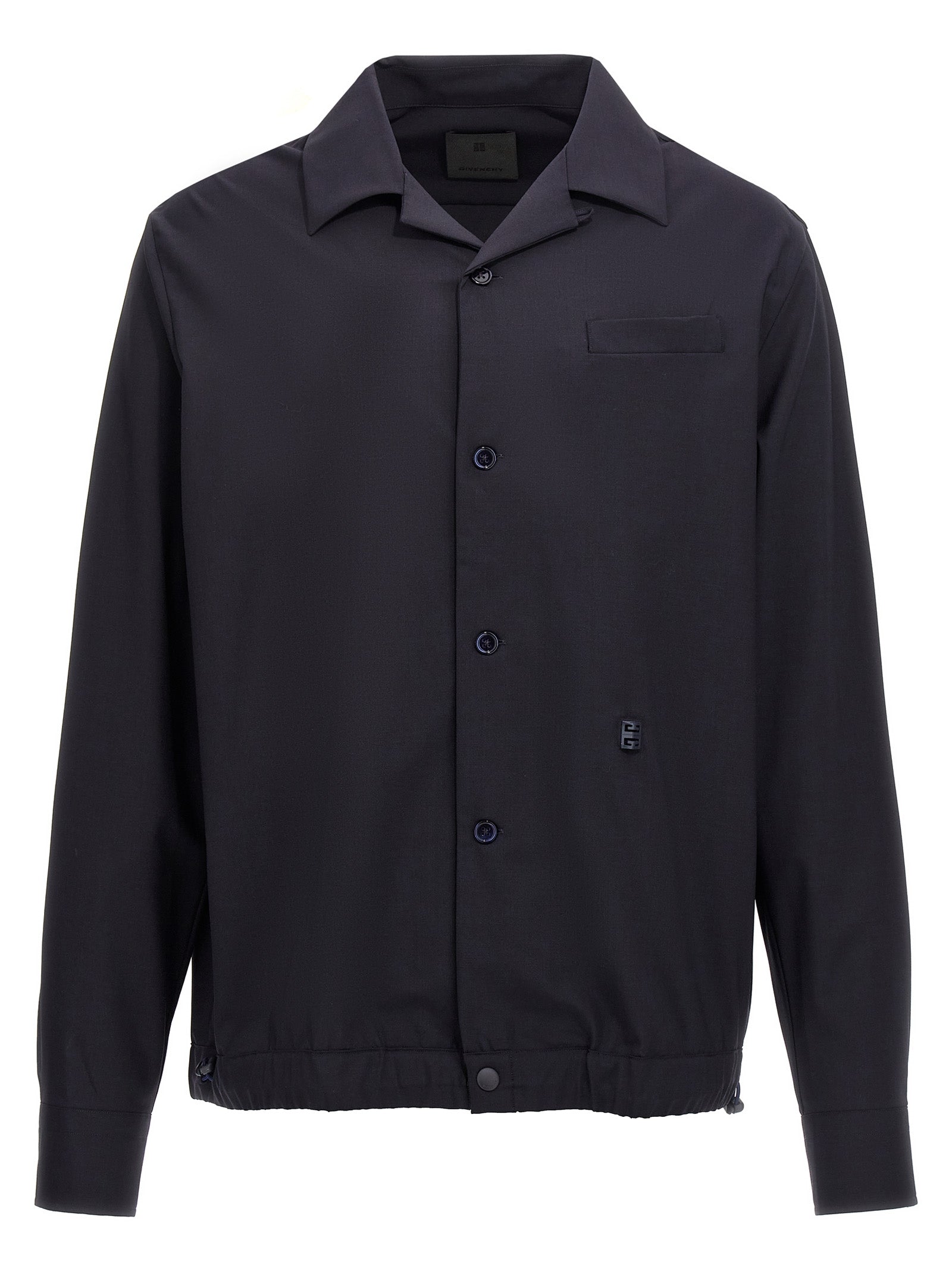 Givenchy Blue Elastane Men's Blouse