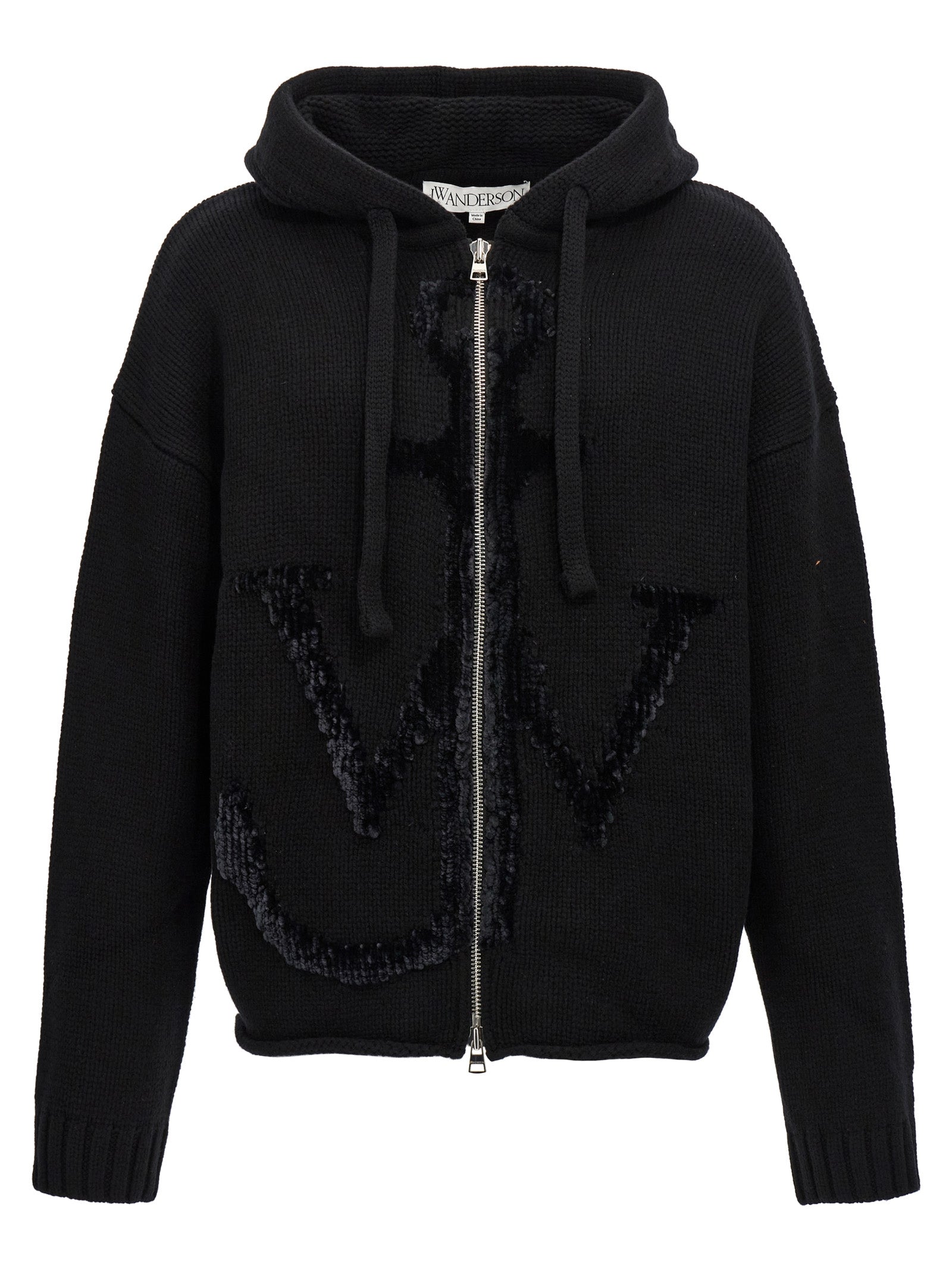 J.W.Anderson Black Wool Men's Sweatshirt