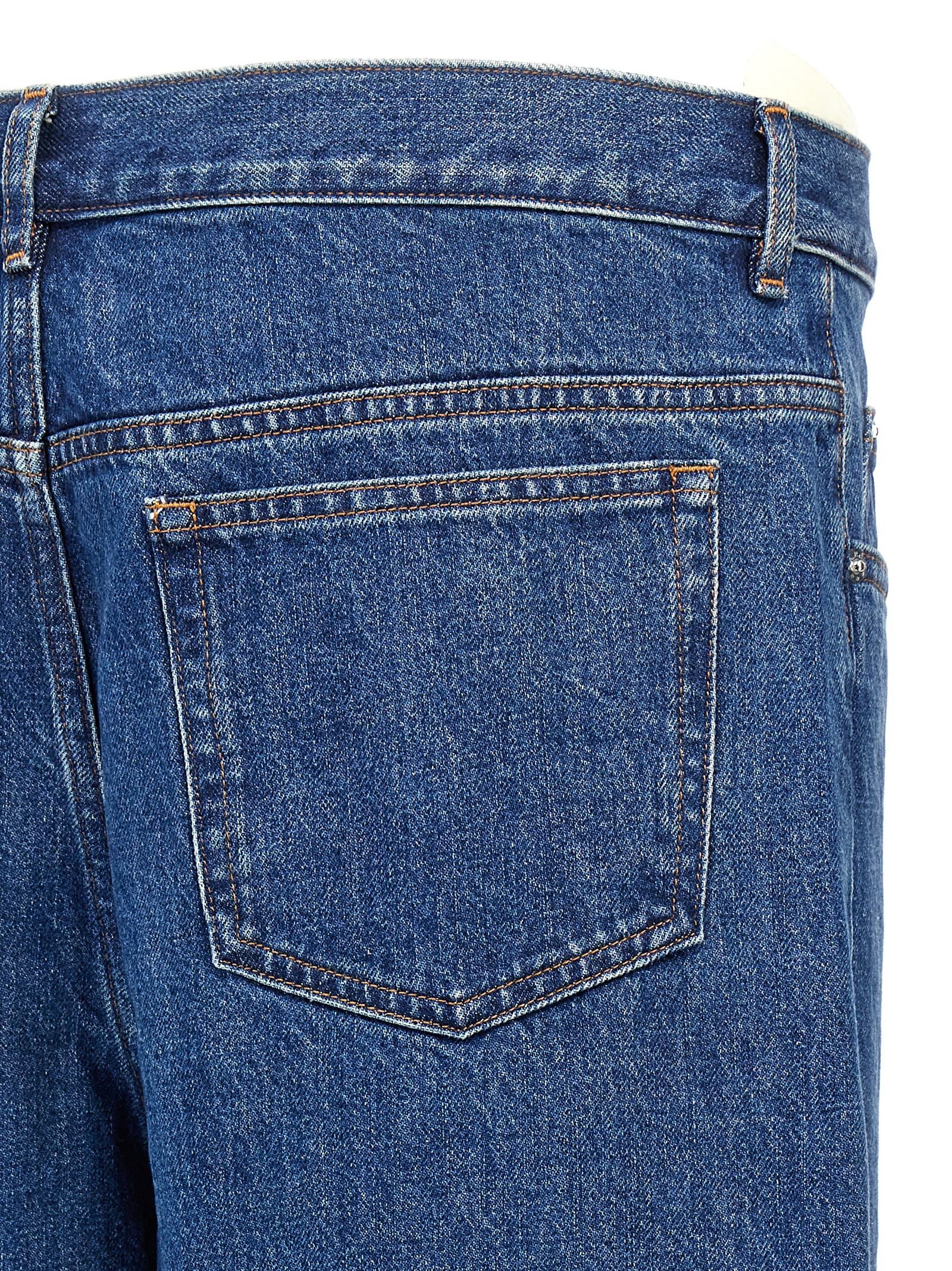 A.P.C. Blue Cotton Straight-Leg Men's Jeans