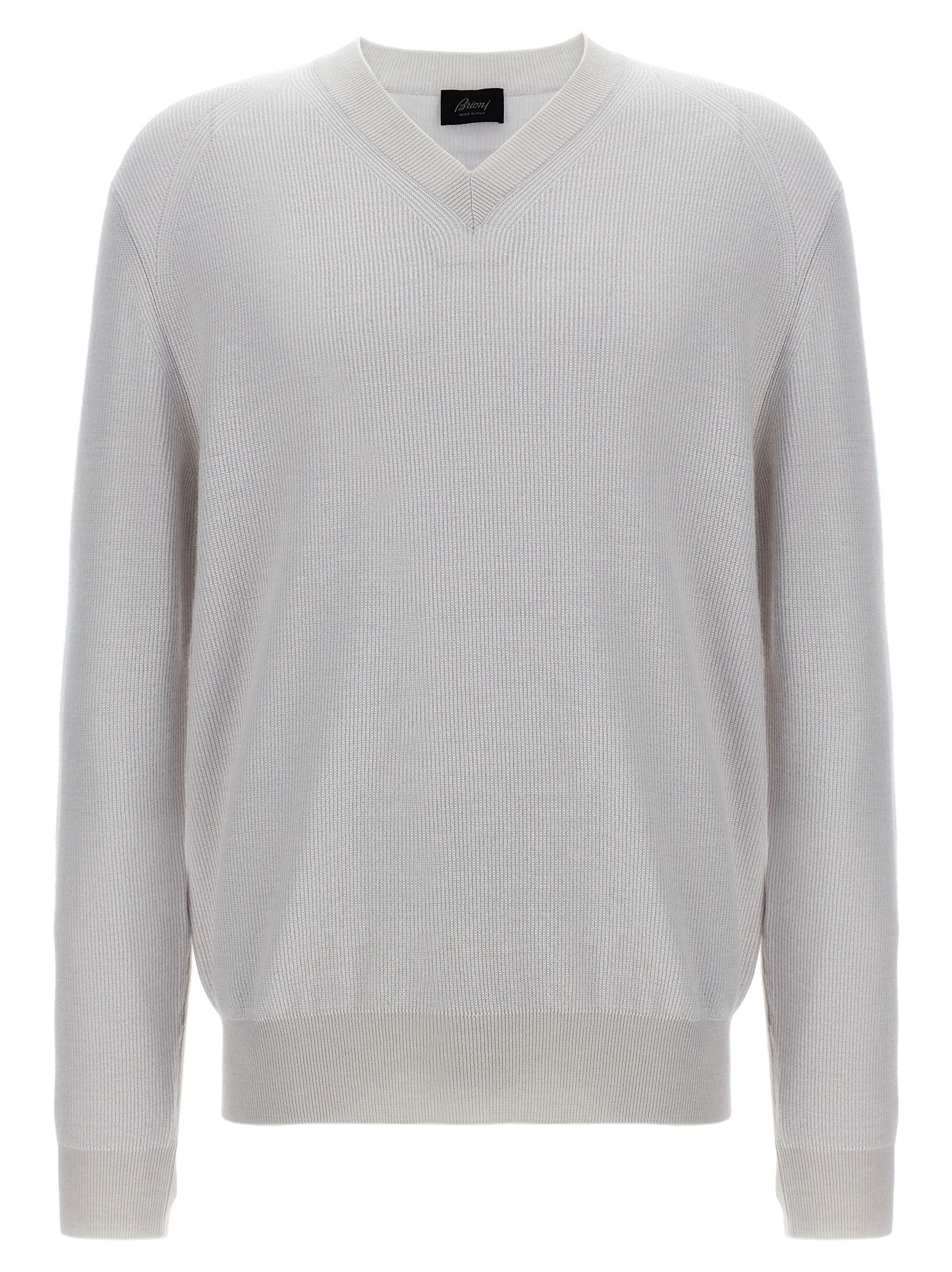 Brioni White Cashmere Men's Cardigan