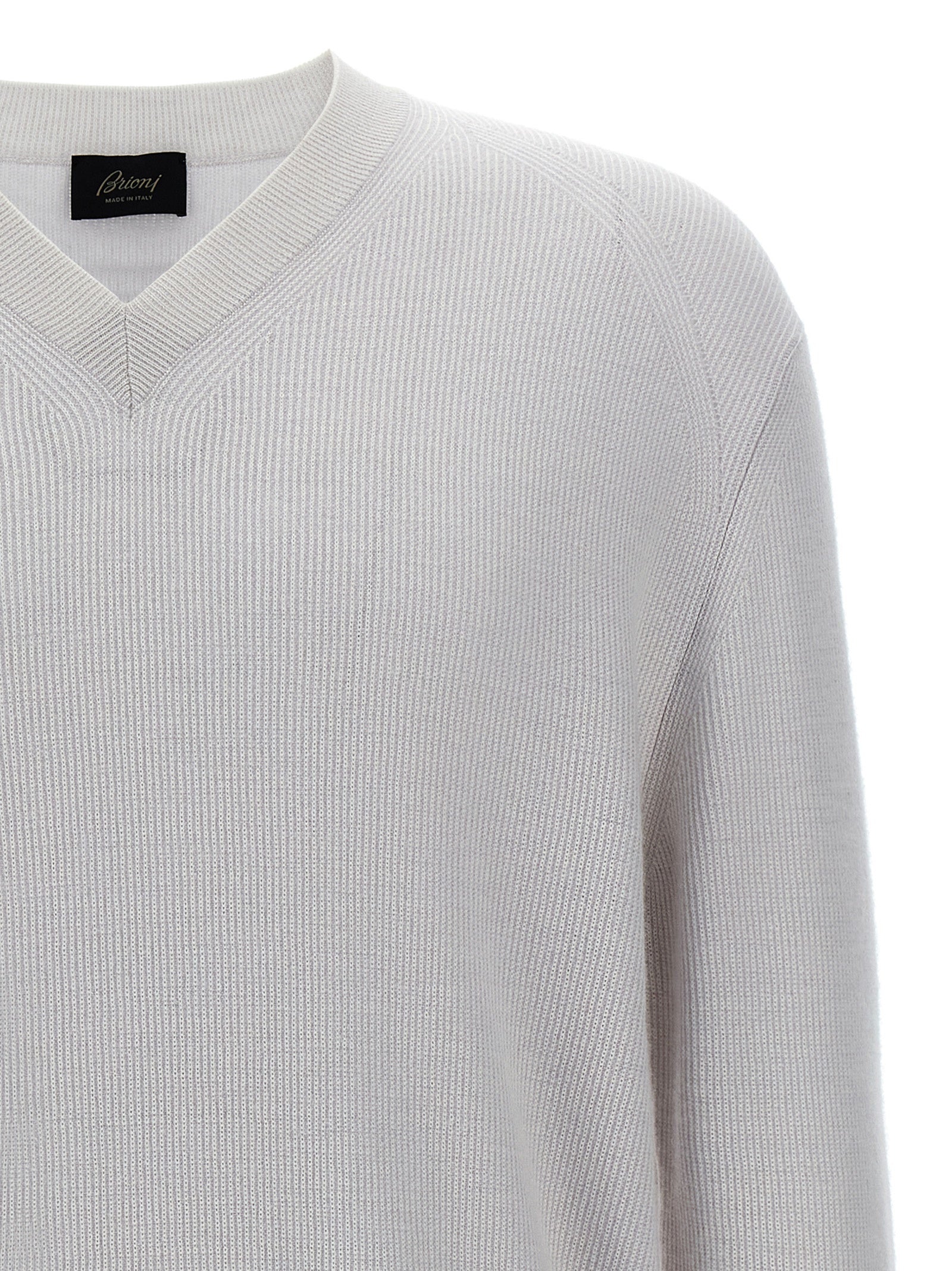 Brioni White Cashmere Men's Cardigan