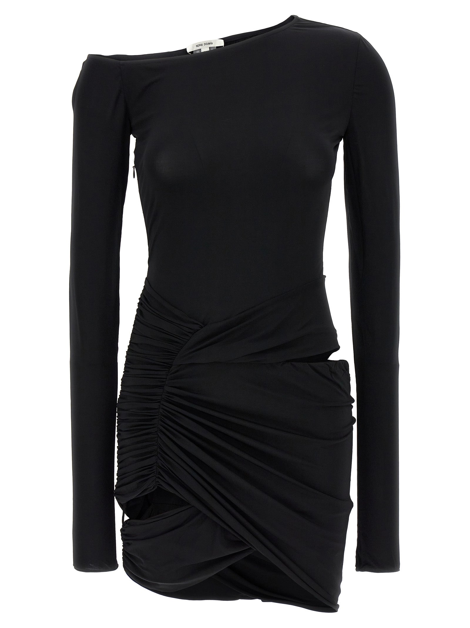 Nensi Dojaka Black Viscose Mini Women's Skirt