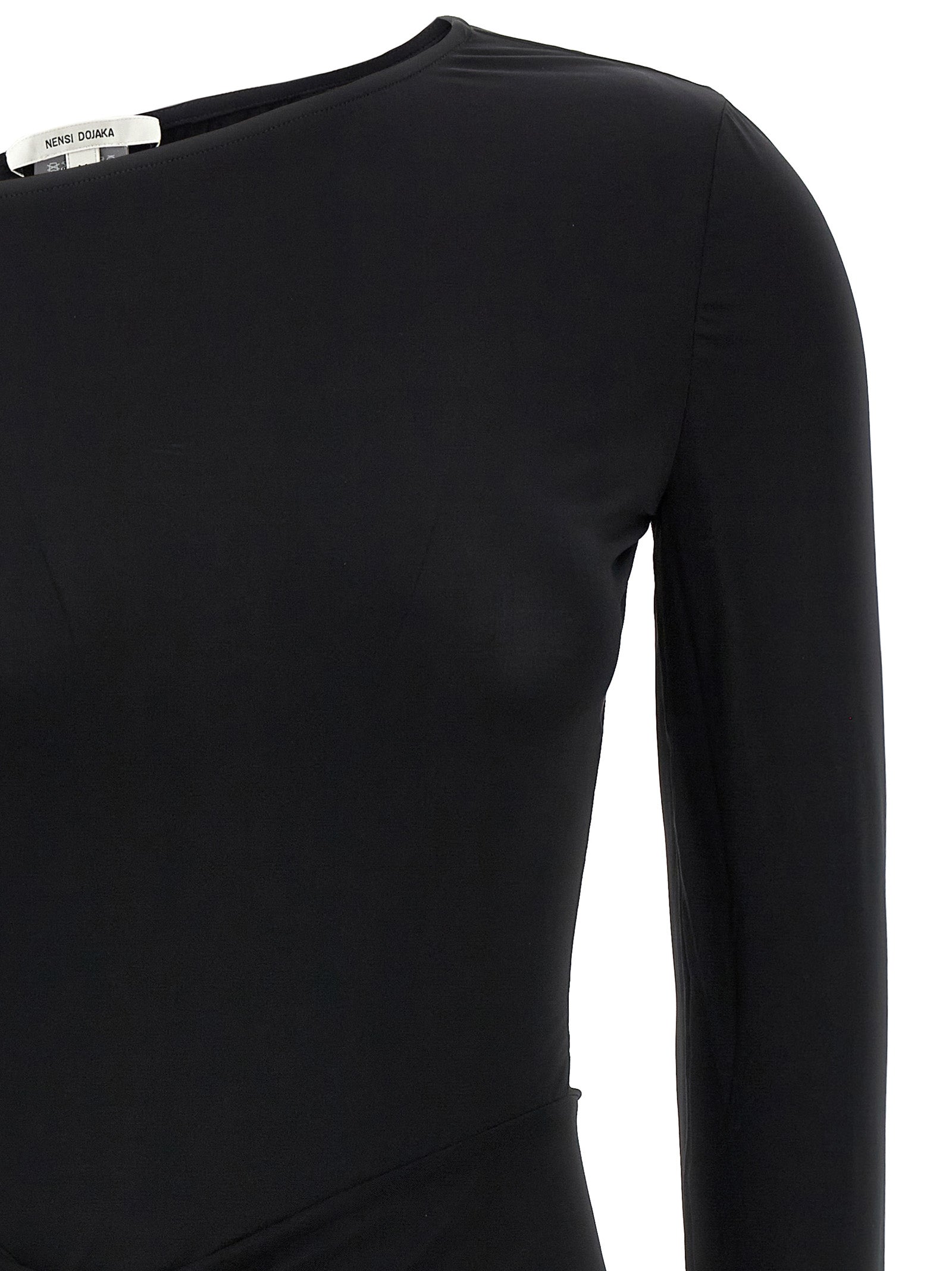 Nensi Dojaka Black Viscose Mini Women's Skirt