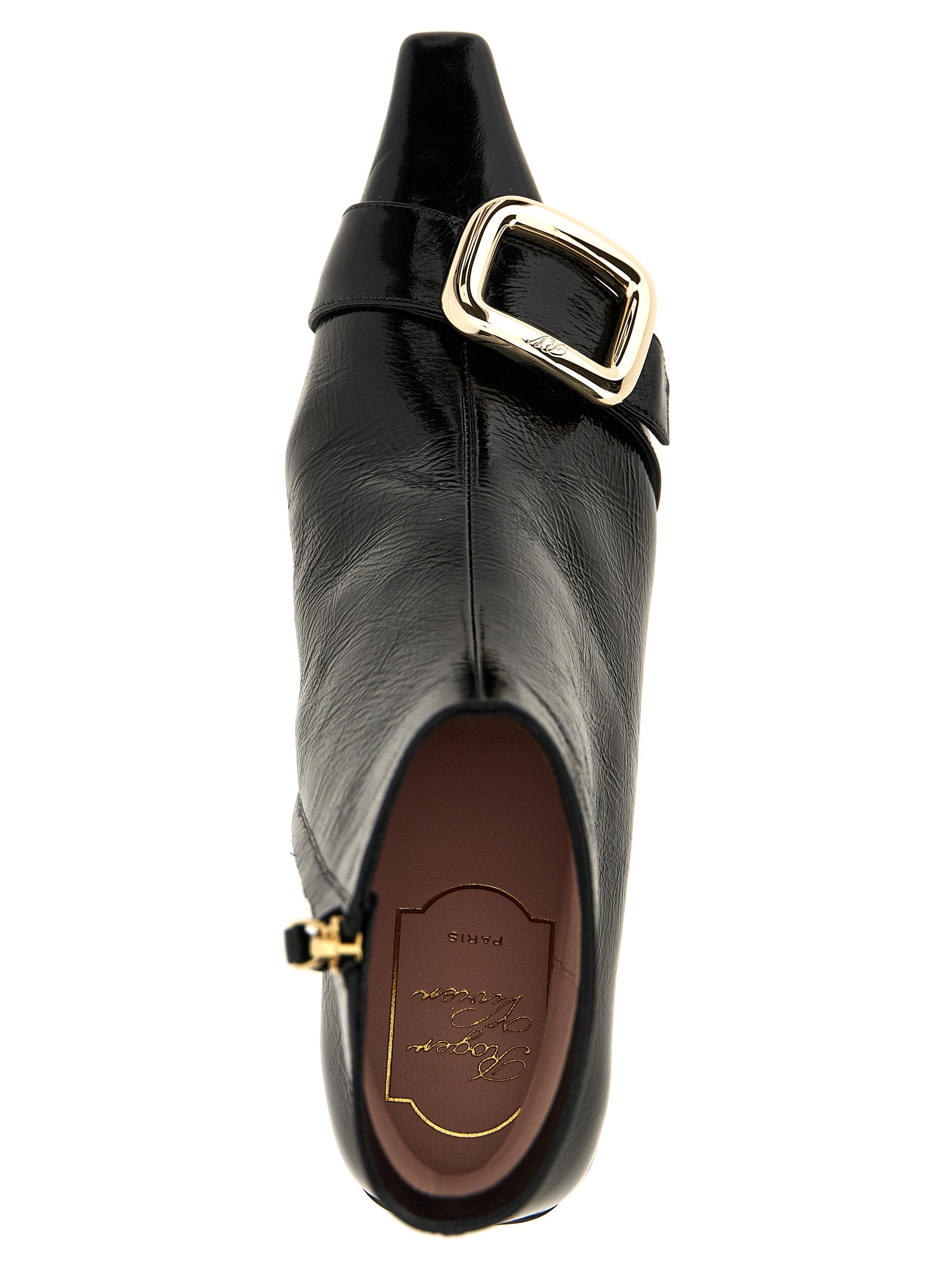 Roger Vivier Black Calfskin Ankle Women's Boots