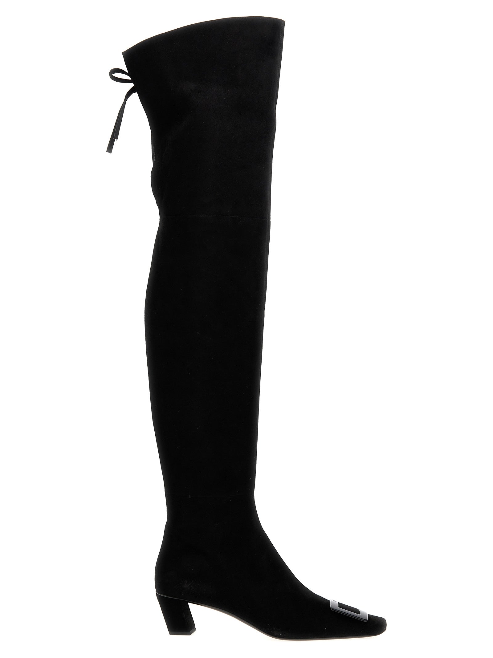 Roger Vivier Black Goatskin Over The Women's Knee