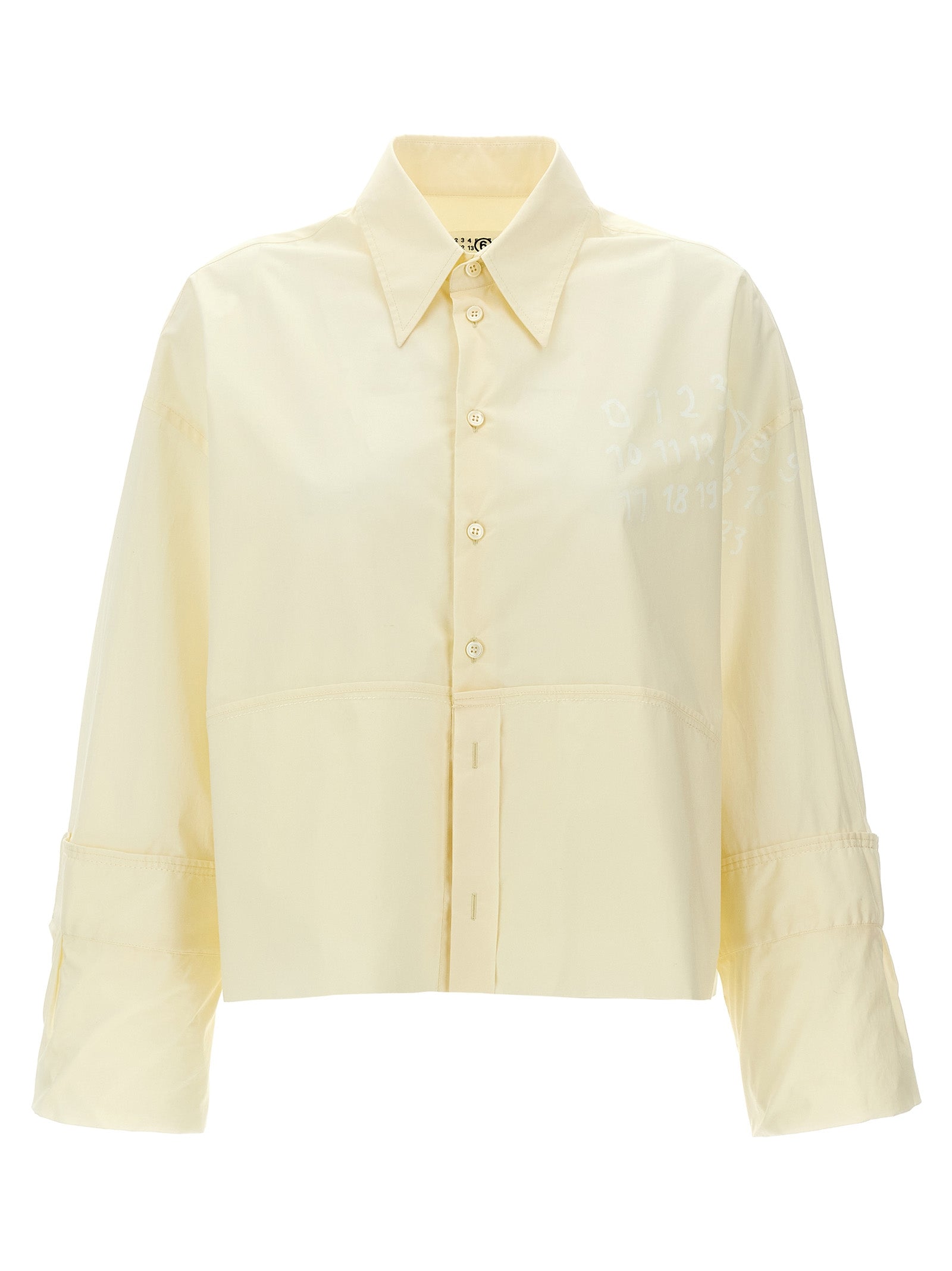 MM6 Maison Margiela White Cotton Women's Blouse