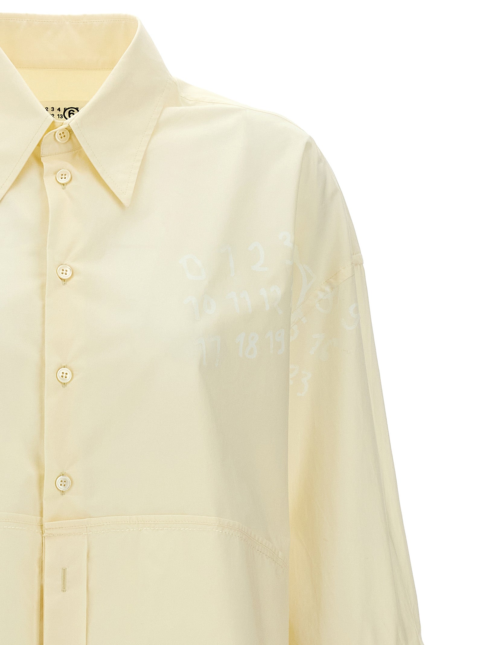 MM6 Maison Margiela White Cotton Women's Blouse