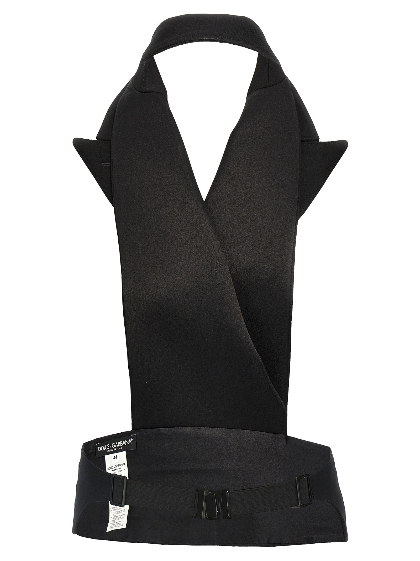 Dolce & Gabbana Black Silk Sleeveless Women's Jacket