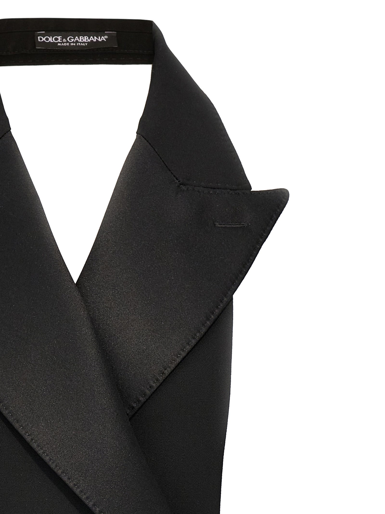 Dolce & Gabbana Black Silk Sleeveless Women's Jacket