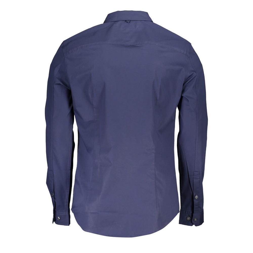Tommy Hilfiger Blue Cotton Mens Men's Shirt