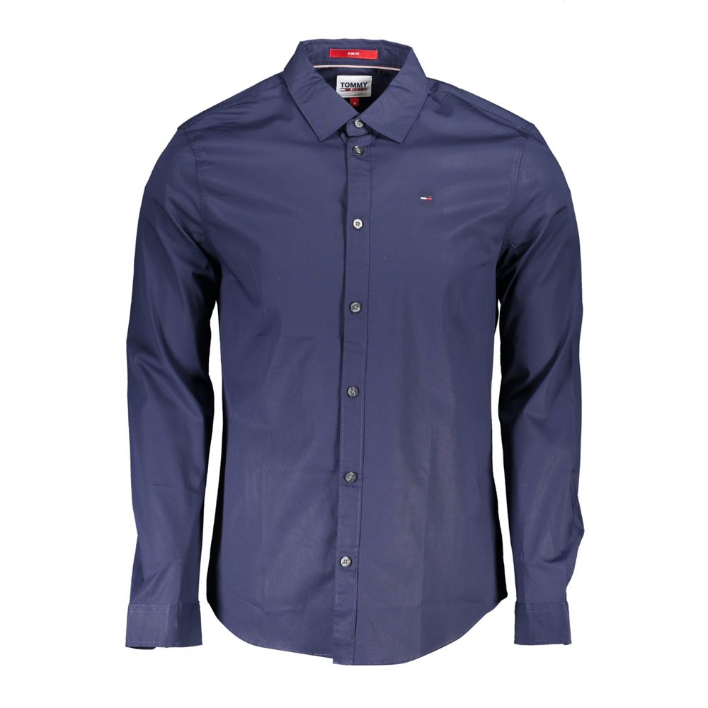 Tommy Hilfiger Blue Cotton Mens Men's Shirt