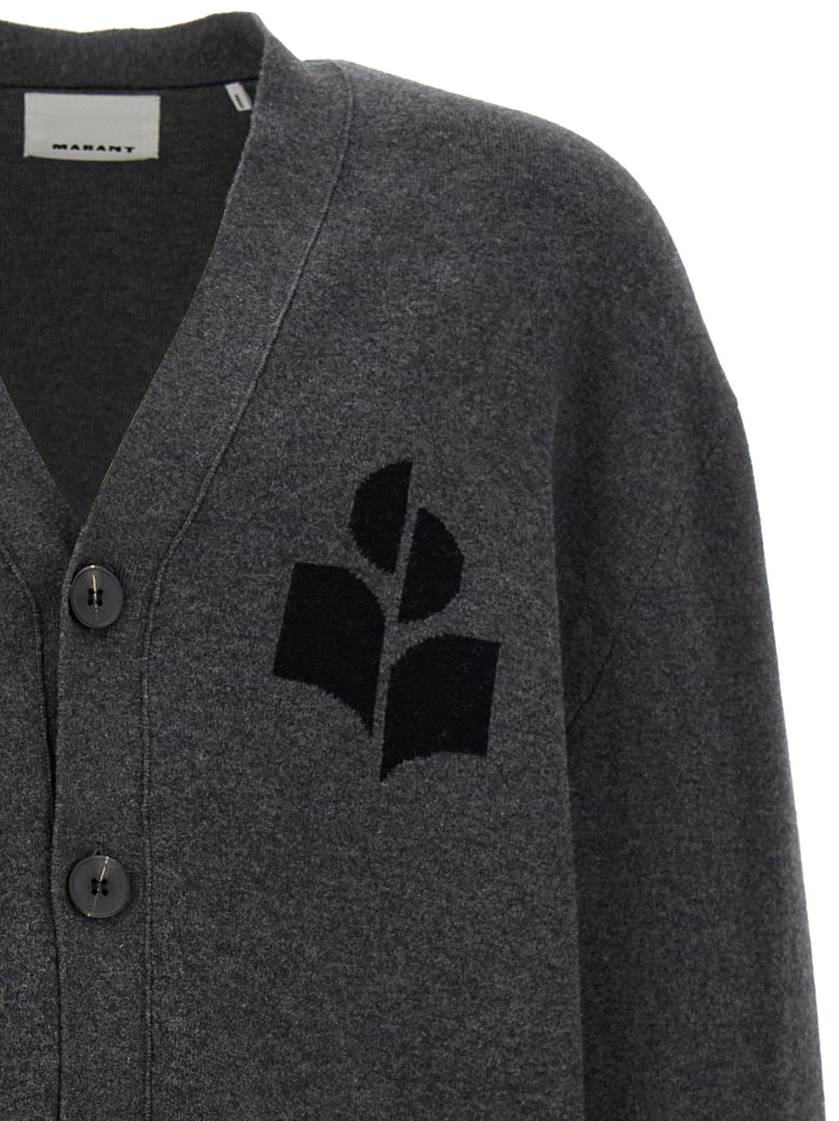 Isabel Marant Gray Cotton Men's Cardigan