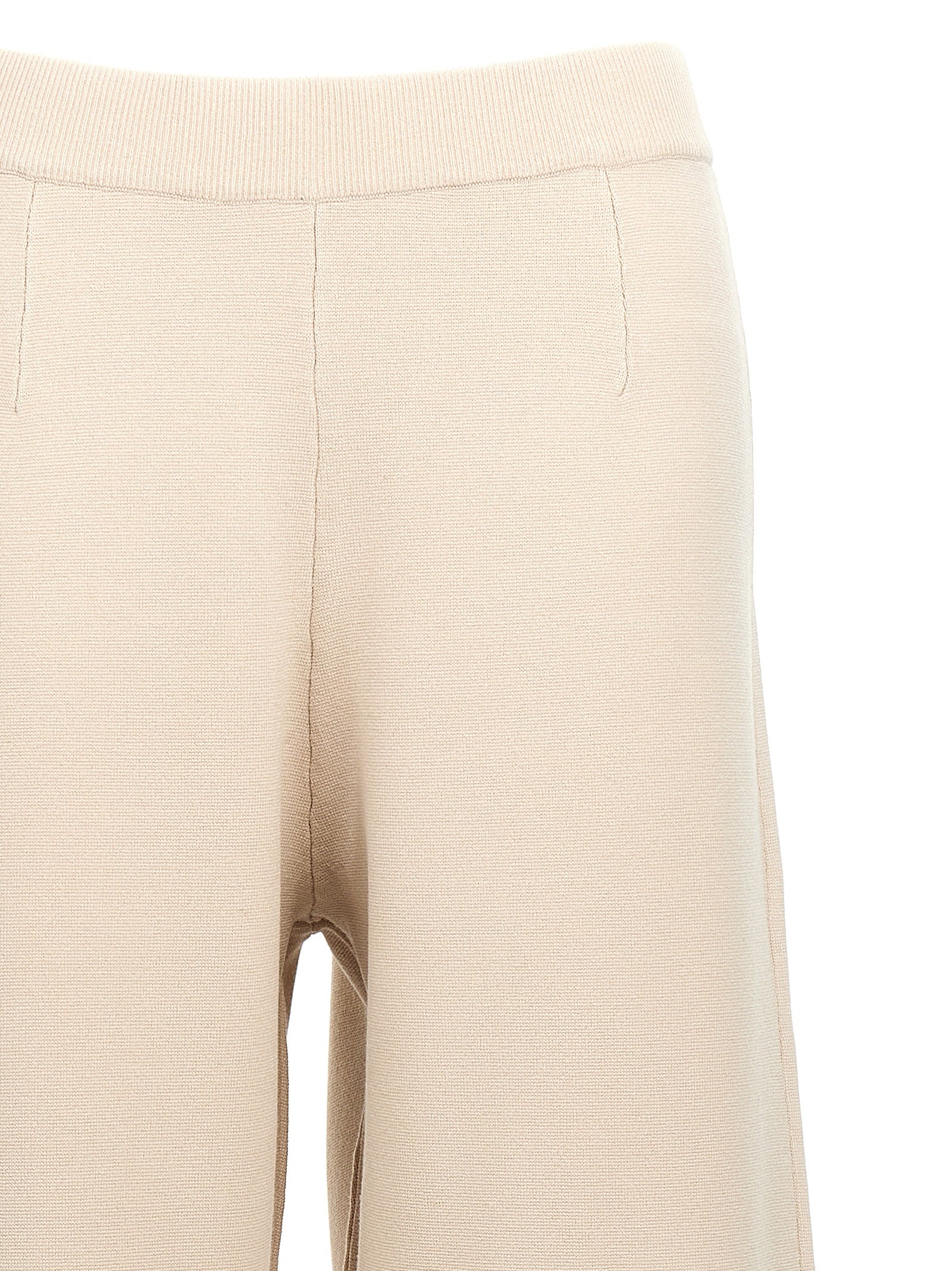 Max Mara Beige Viscose Casual Women's Pants