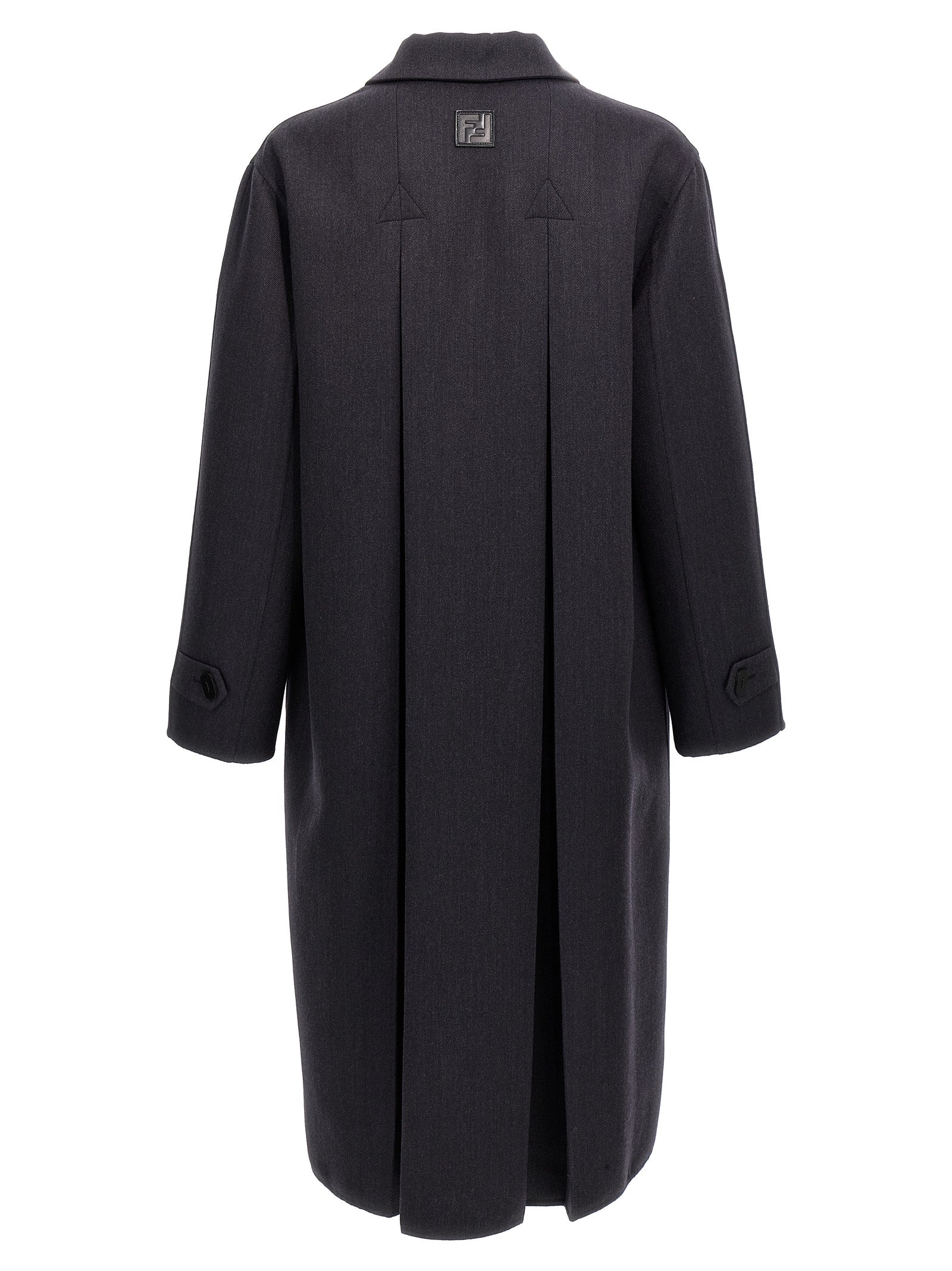 Fendi Blue Virgin Wool Men's Coat