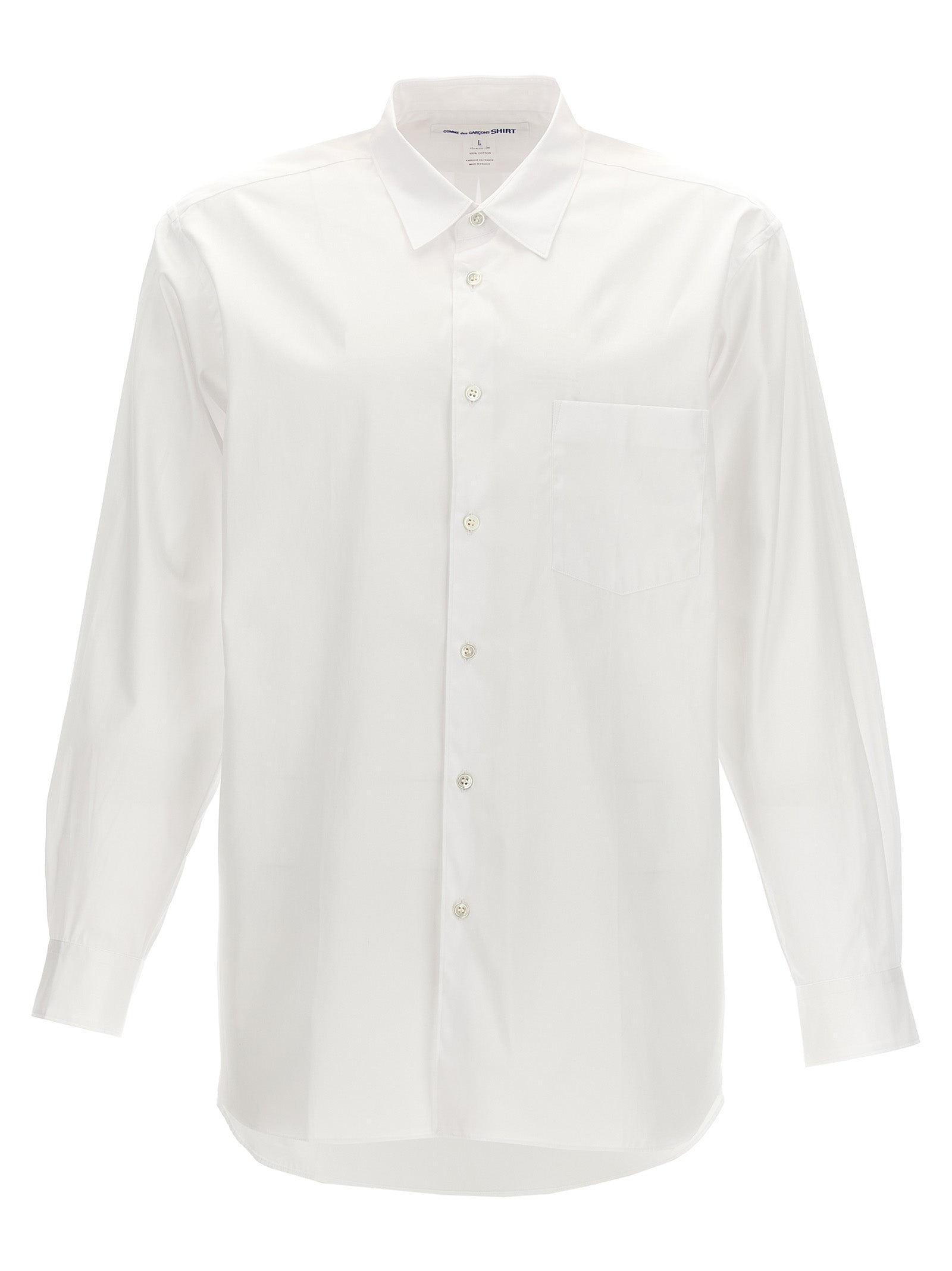 Comme Des Garçons White Cotton Men's Blouse