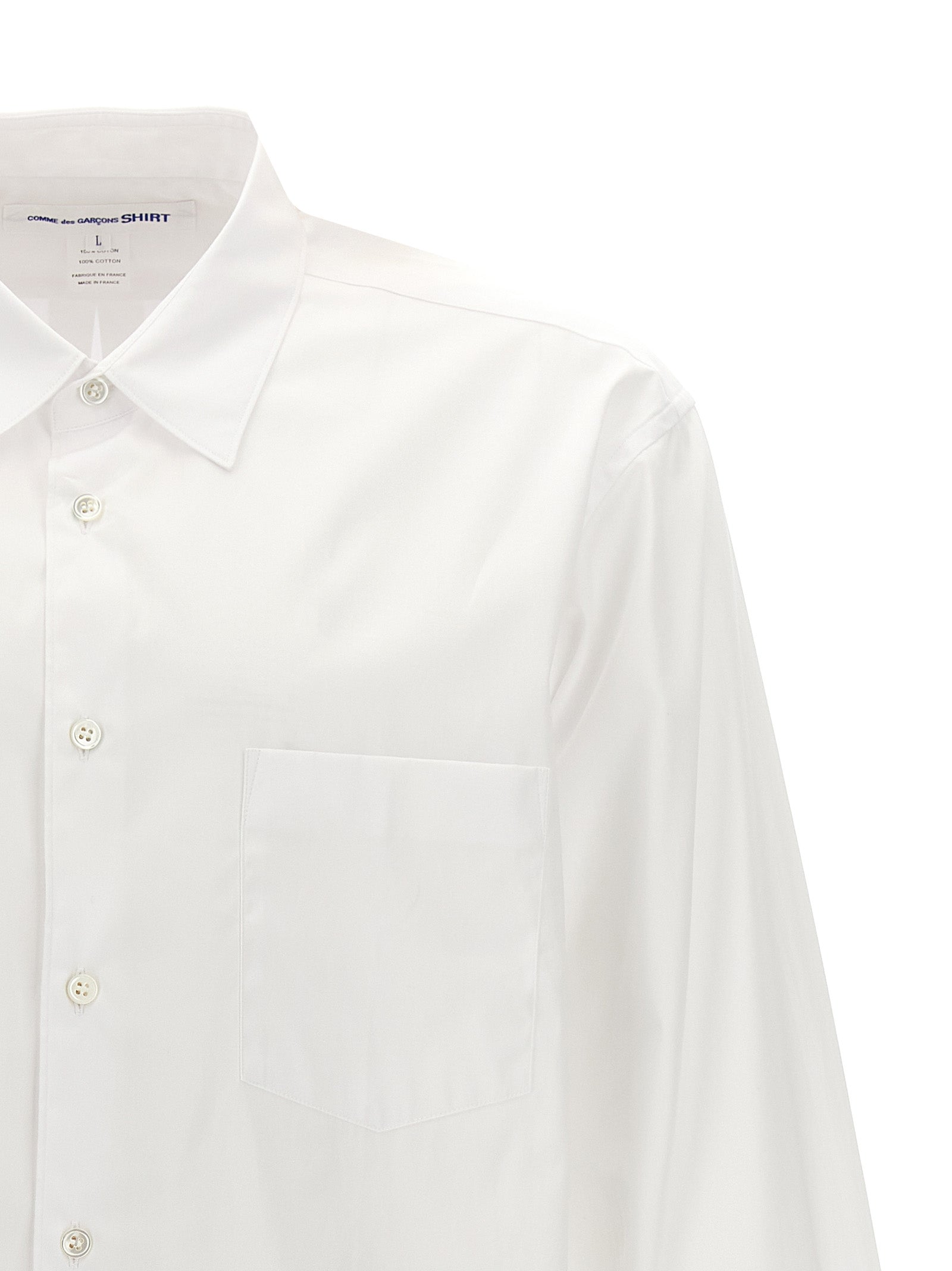 Comme Des Garçons White Cotton Men's Blouse