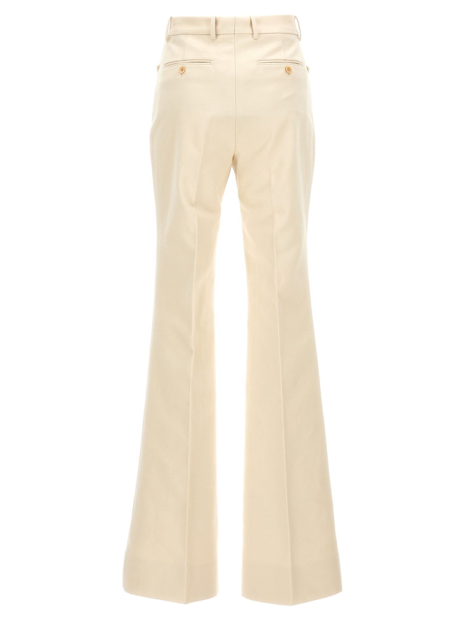 Tom Ford White Cotton Flared Women's Pants