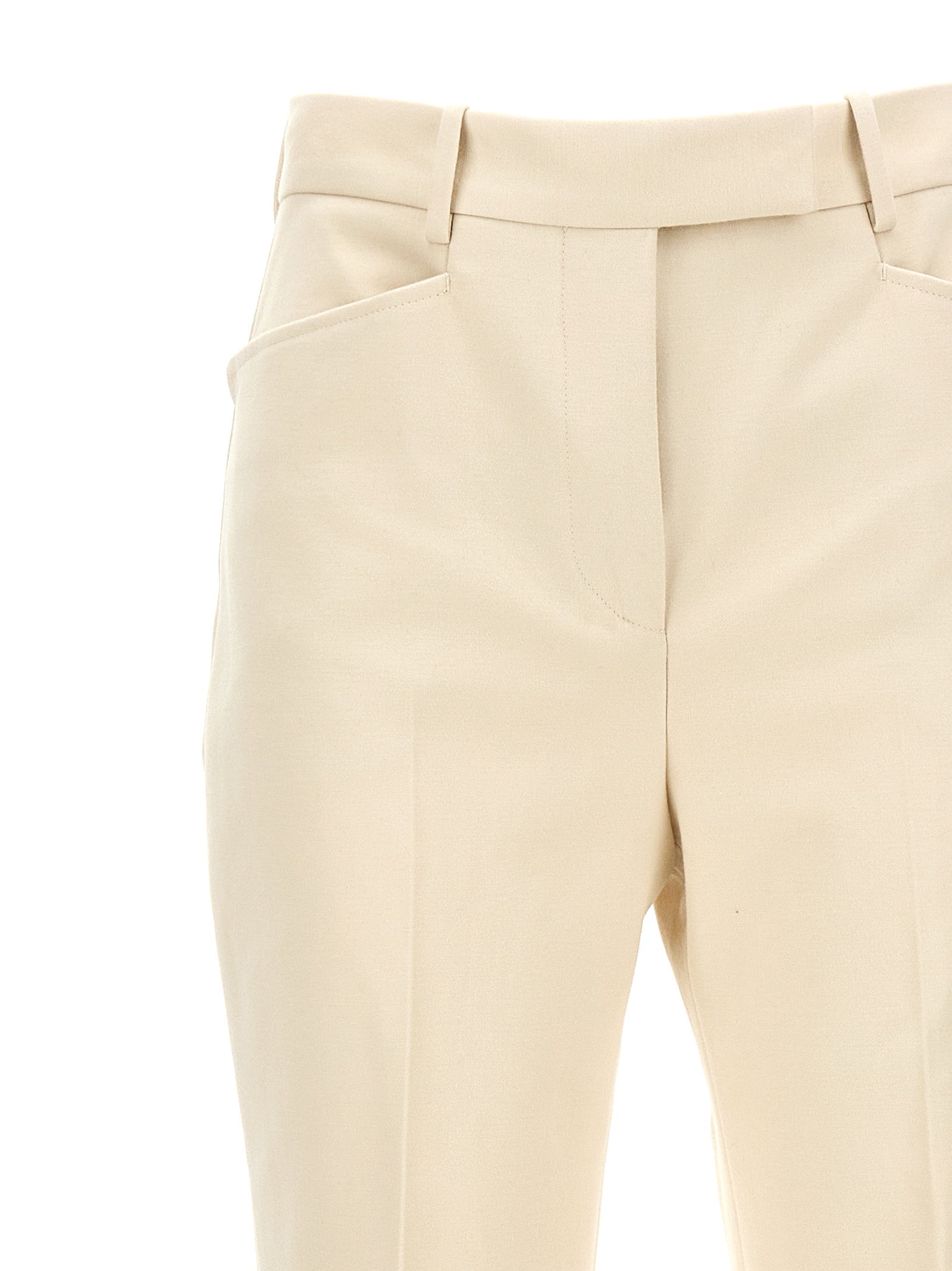 Tom Ford White Cotton Flared Women's Pants