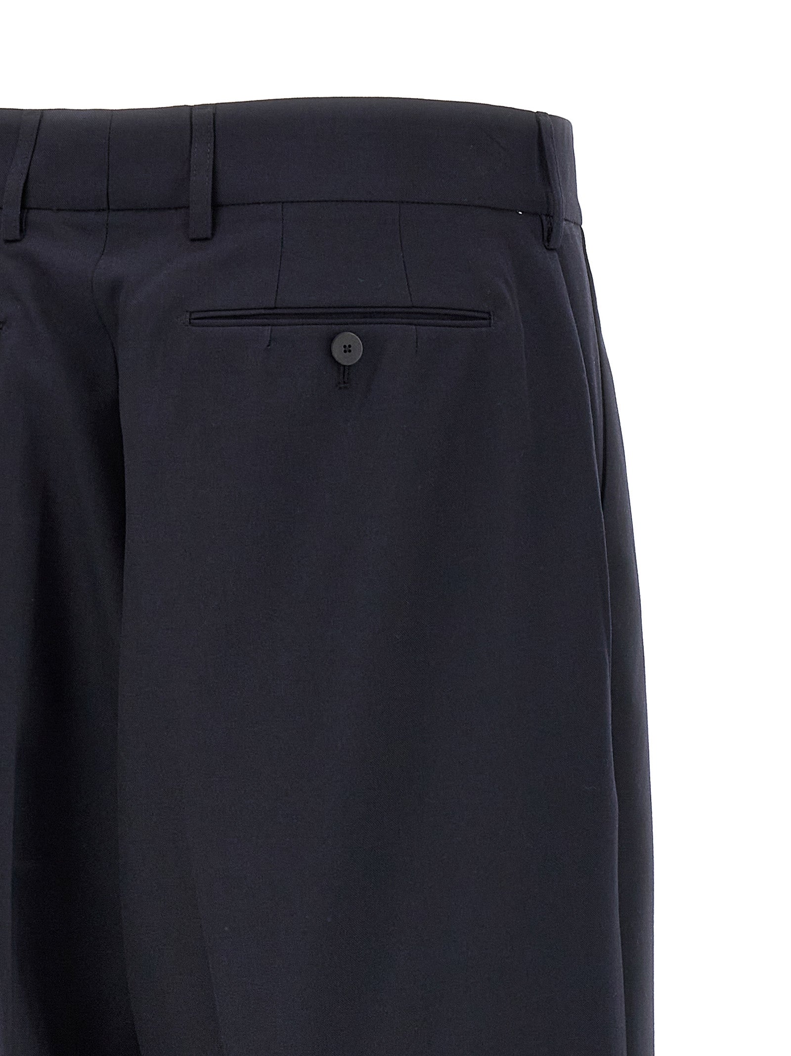 CELLAR DOOR Blue Polyester Dress Men's Pants