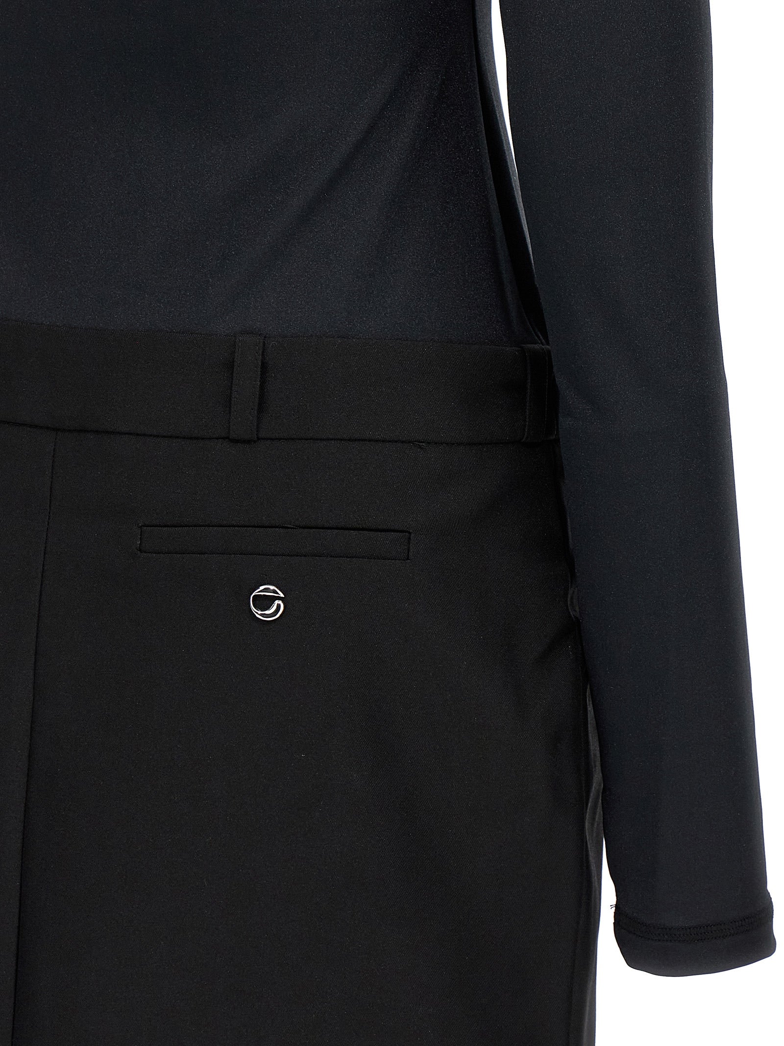 Coperni Black Polyester Short Women's Dress