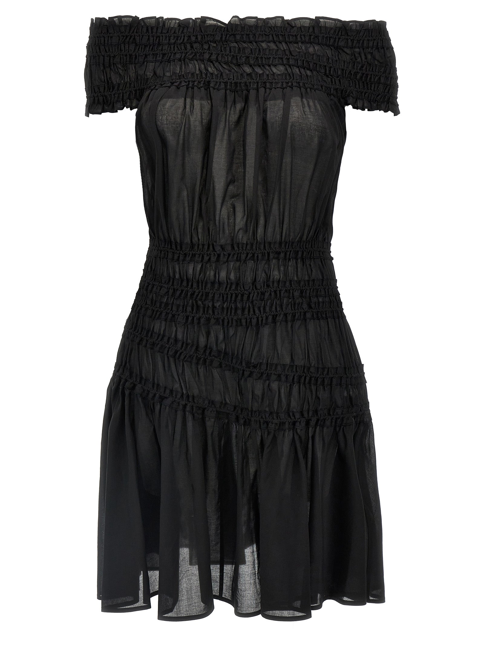 Tory Burch Black Cotton Short Women's Dress