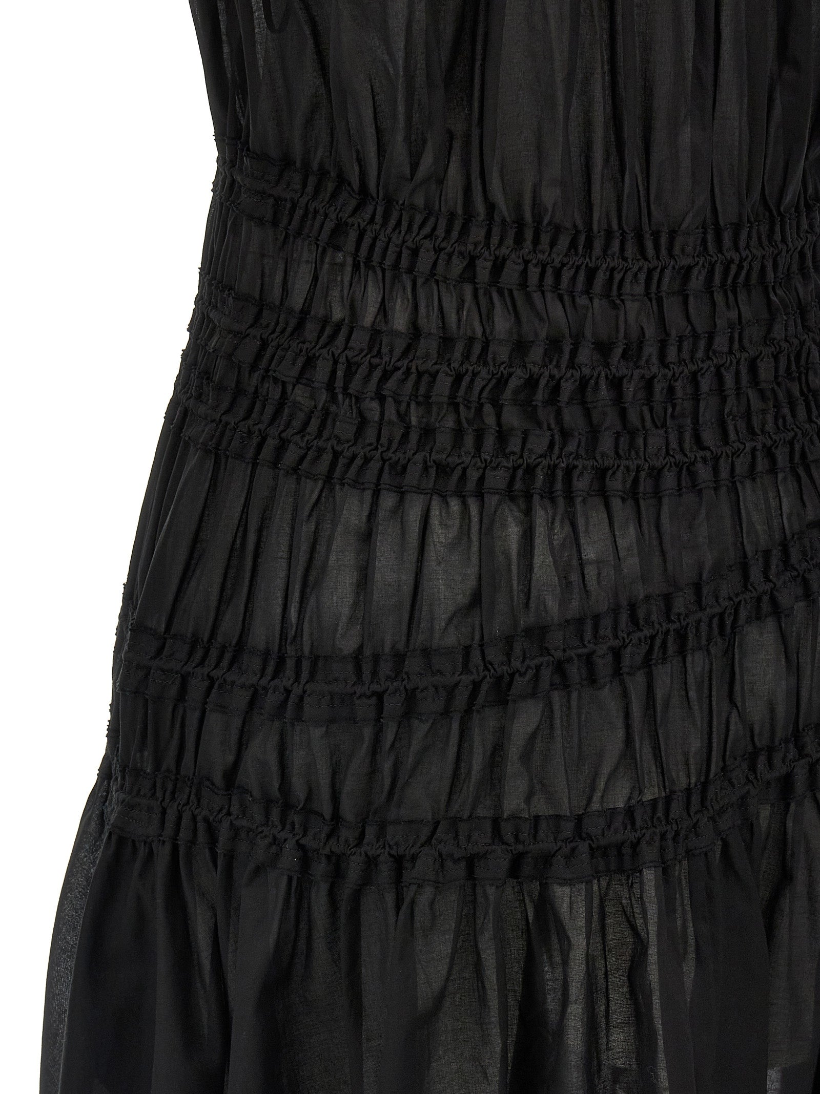 Tory Burch Black Cotton Short Women's Dress
