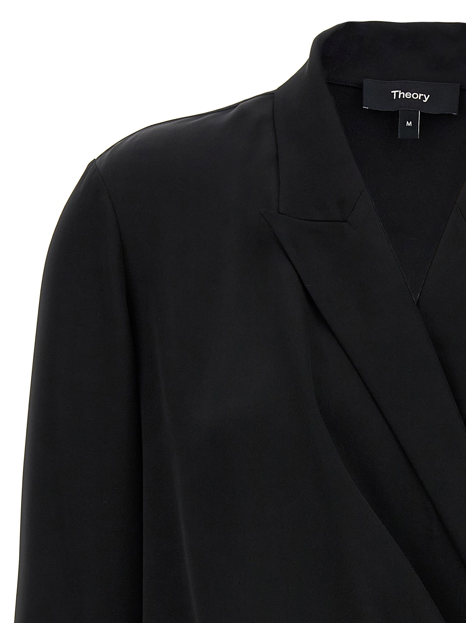 Theory Black Silk Women's Blouse