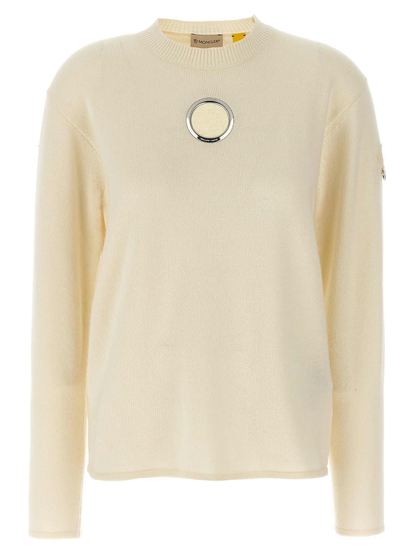 MONCLER GENIUS White Wool Women's Cardigan