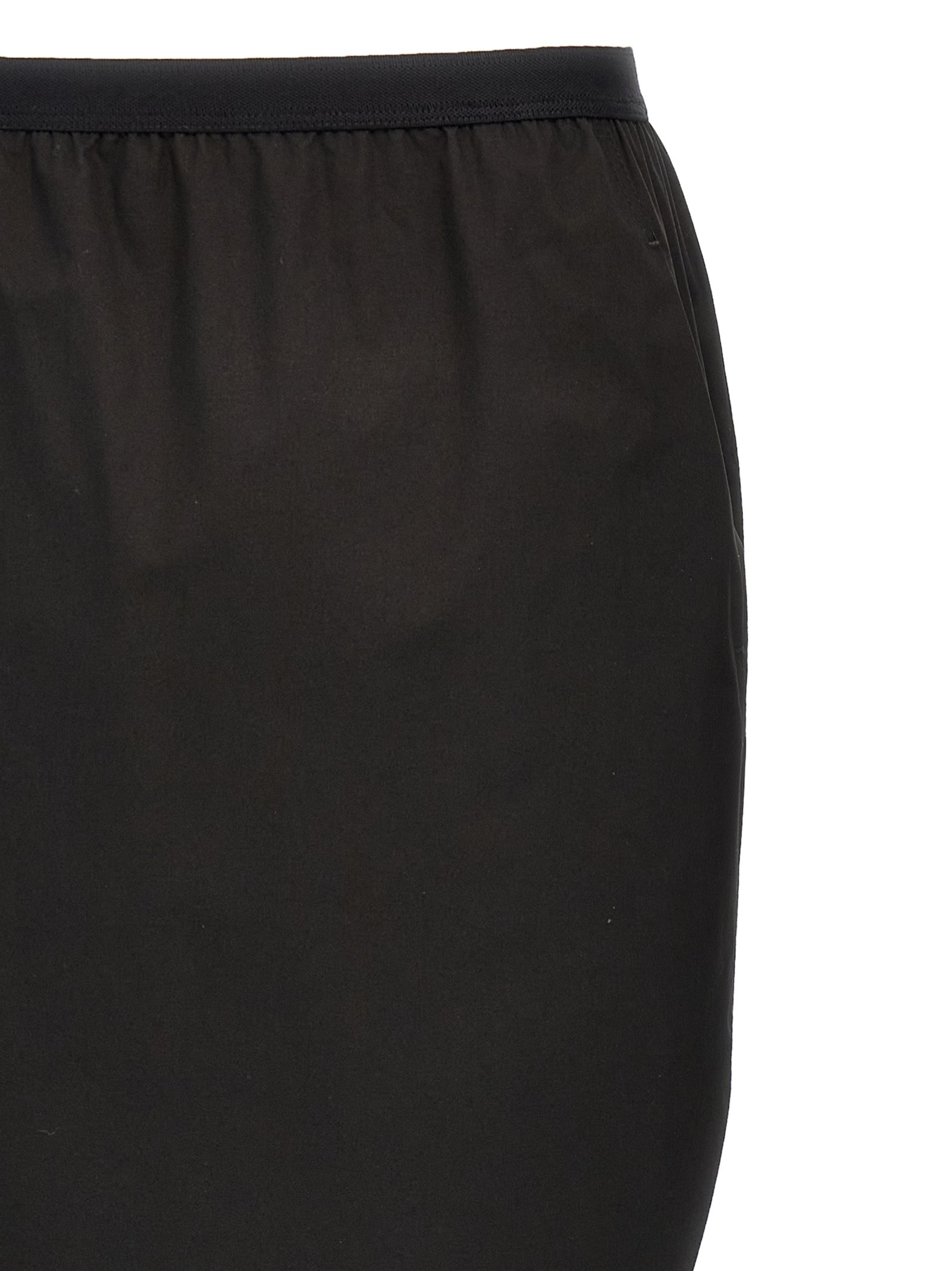 Rick Owens Black Cotton Mini Women's Skirt