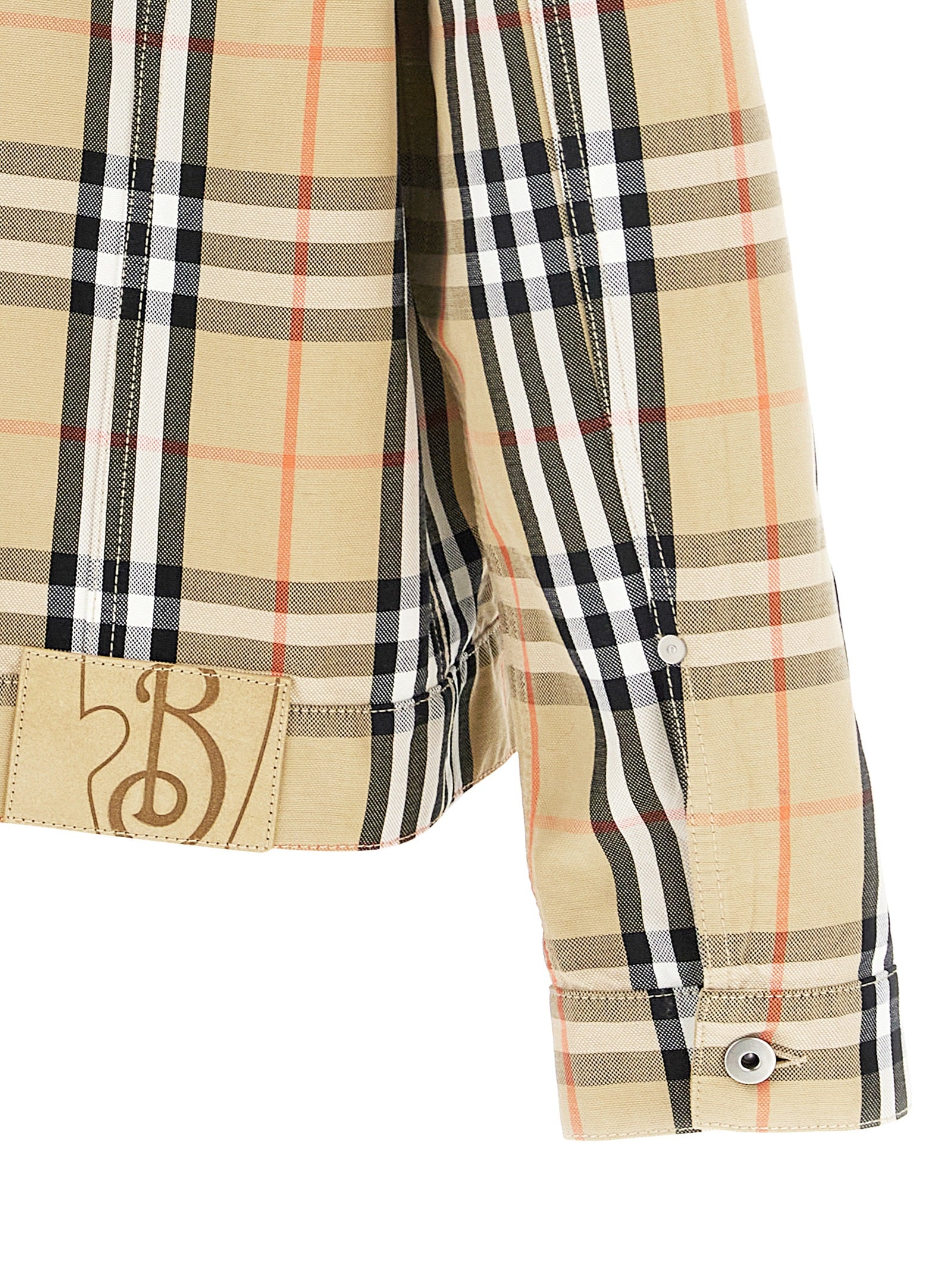 Burberry Beige Cotton Full-Length Men's Jacket