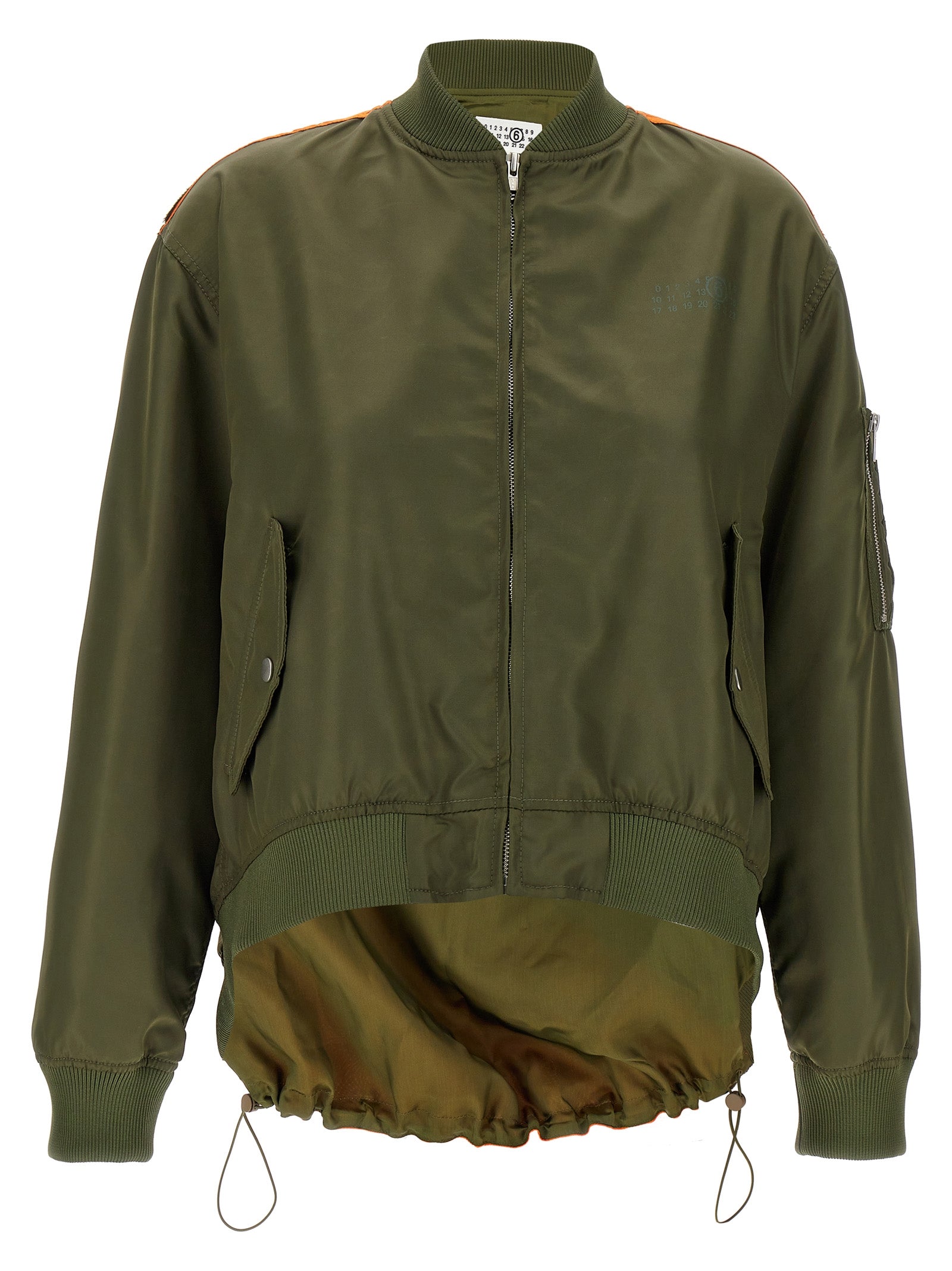 MM6 Maison Margiela Bicolor Polyamide Women's Bomber