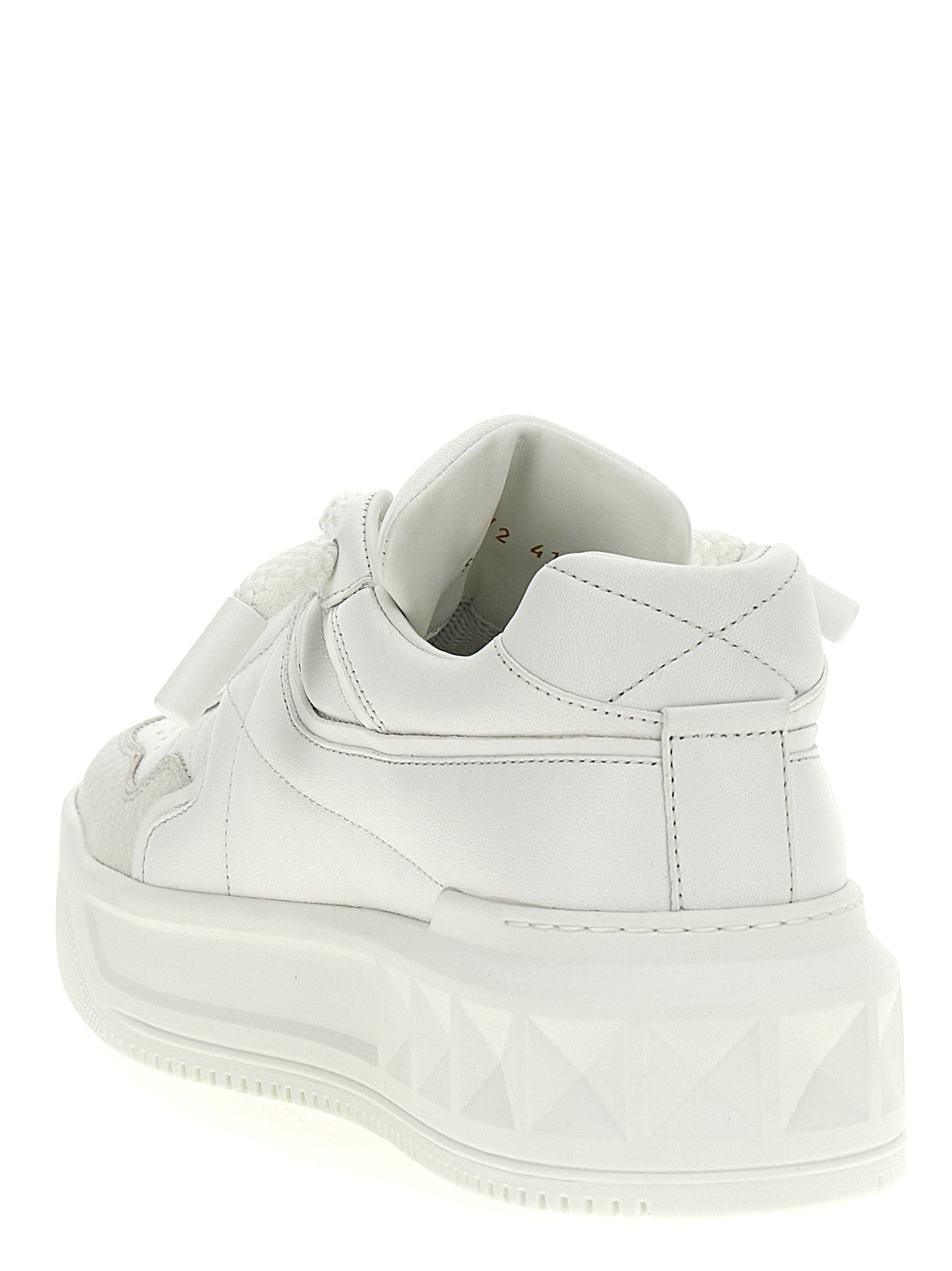 Valentino Garavani White Calfskin Chunky Men's Sneakers