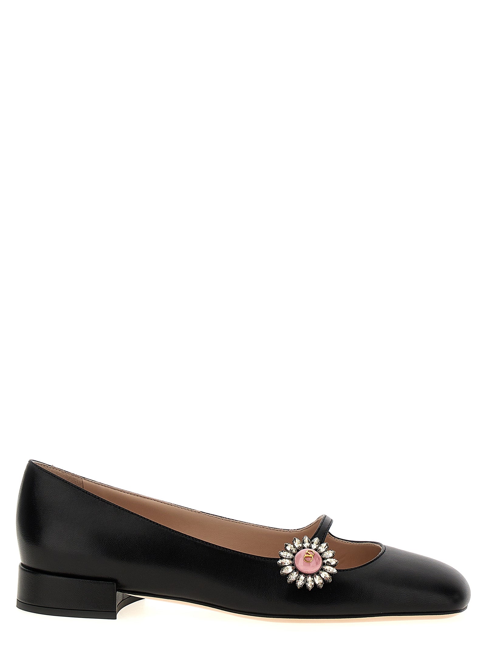 Valentino Garavani Black Calfskin Ballet Women's Flats